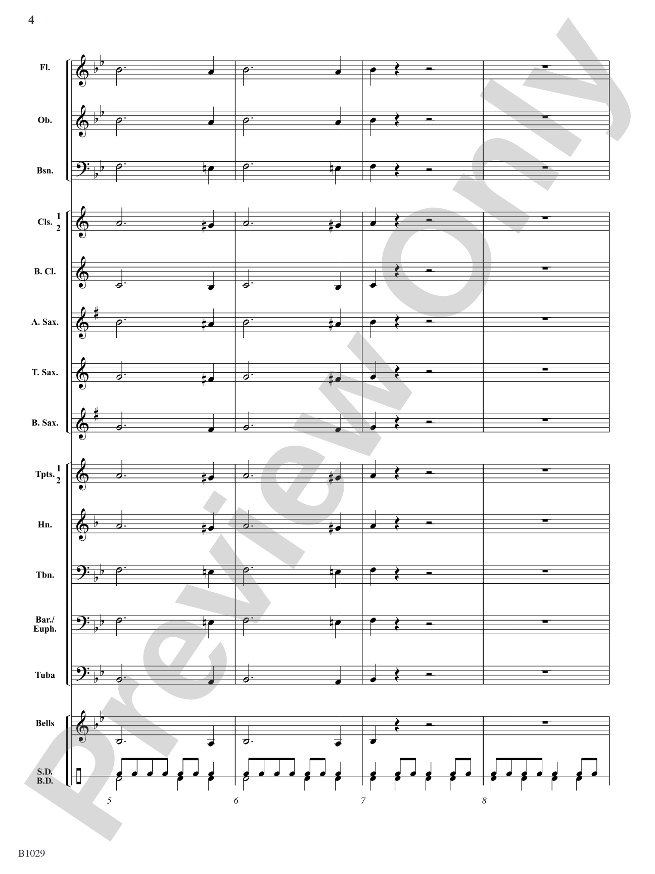 The Gettysburg Train: Concert Band Conductor Score & Parts
