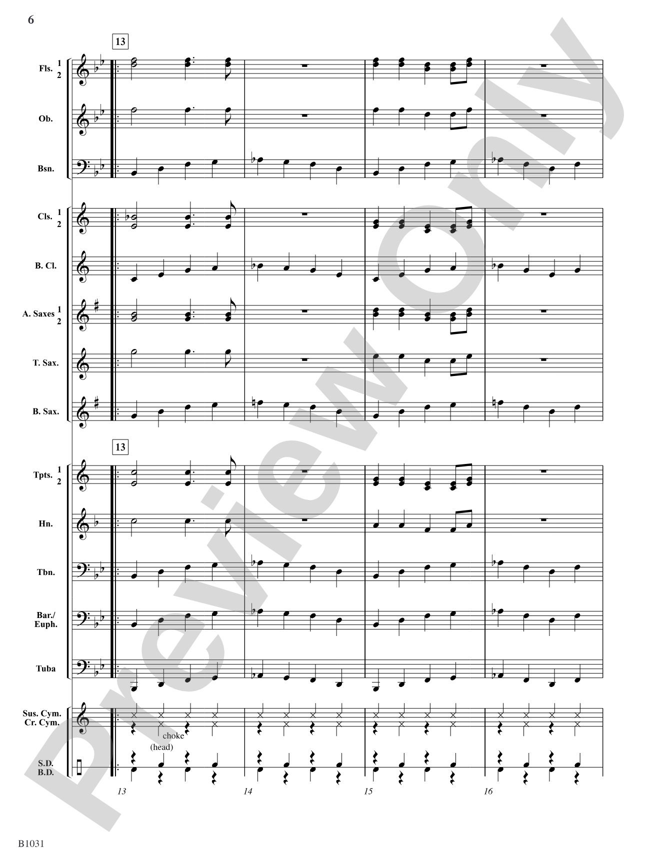 Breakdown Blues: Concert Band Conductor Score & Parts