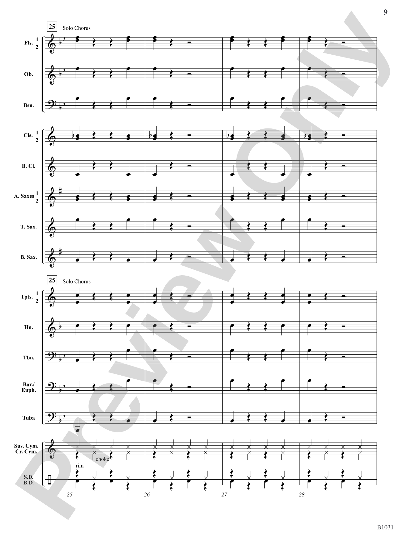 Breakdown Blues: Concert Band Conductor Score & Parts