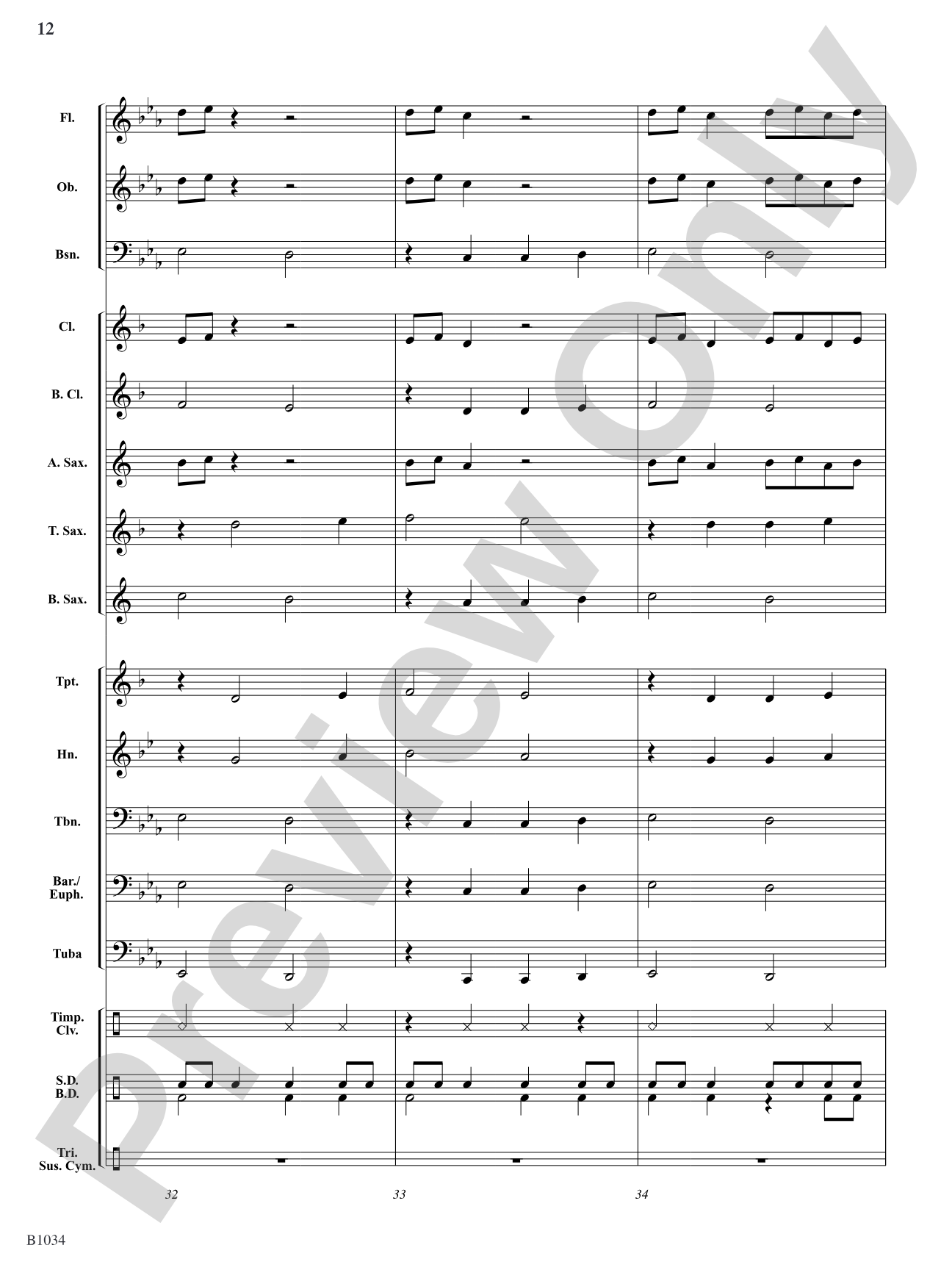 Thunder & Lightning: Concert Band Conductor Score & Parts