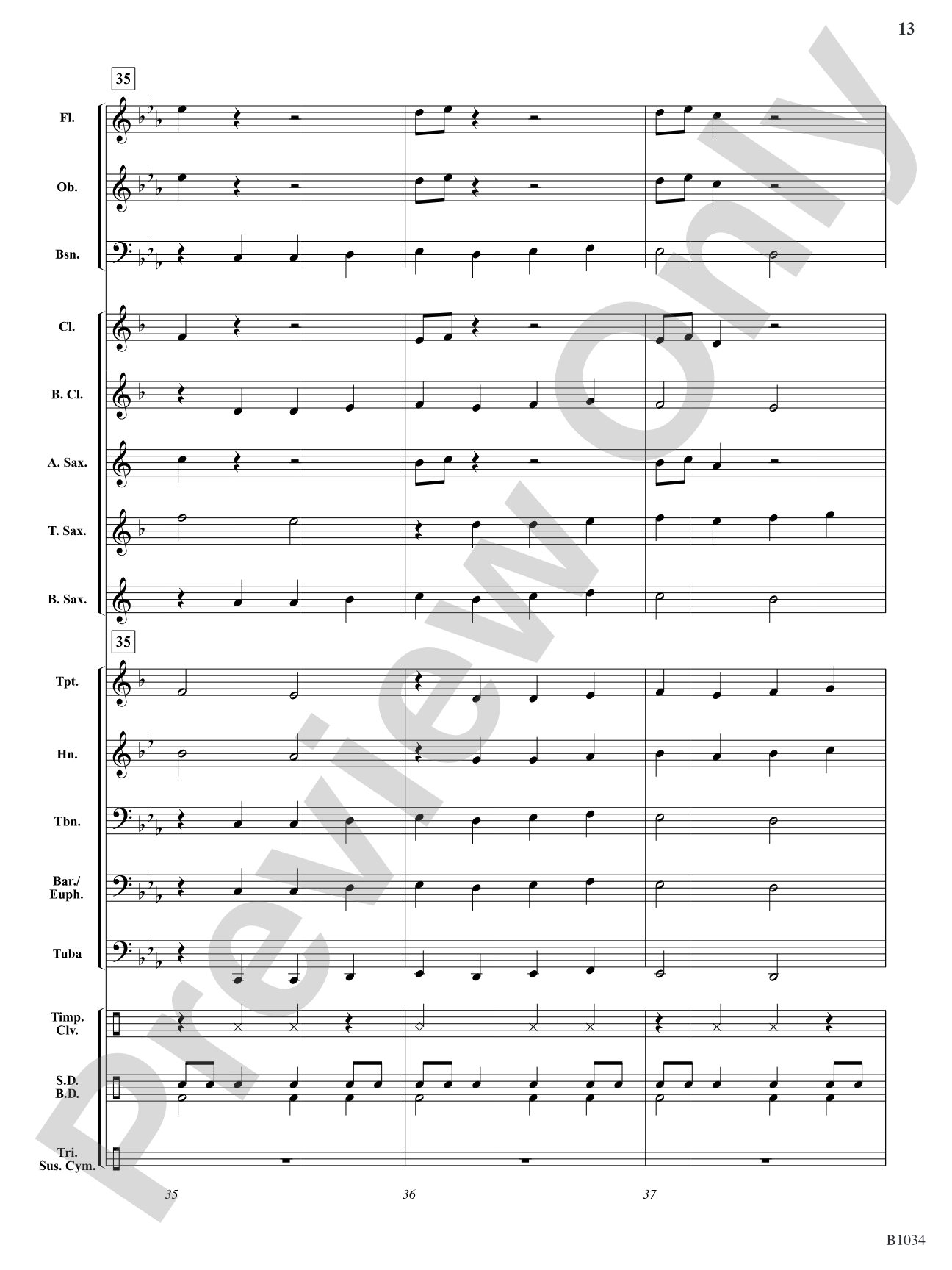 Thunder & Lightning: Concert Band Conductor Score & Parts