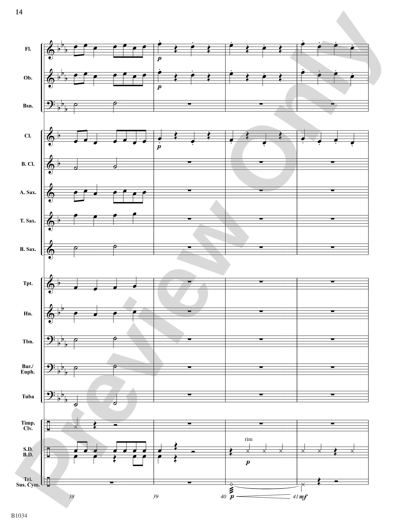 Thunder & Lightning: Concert Band Conductor Score & Parts