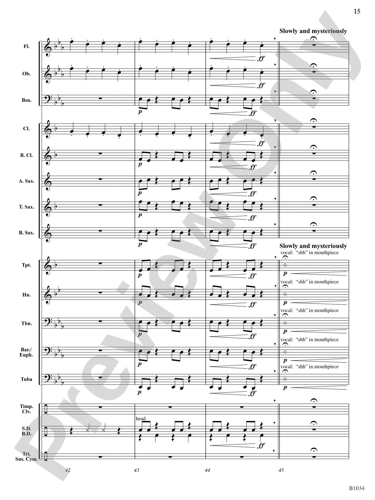 Thunder & Lightning: Concert Band Conductor Score & Parts