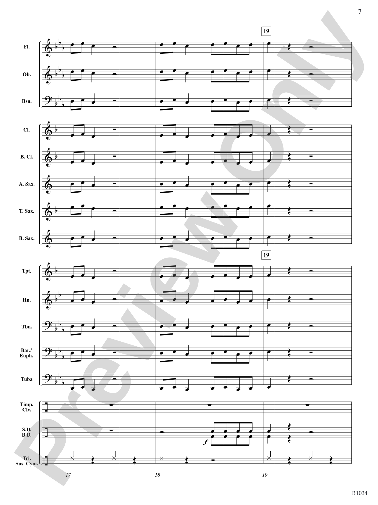 Thunder & Lightning: Concert Band Conductor Score & Parts