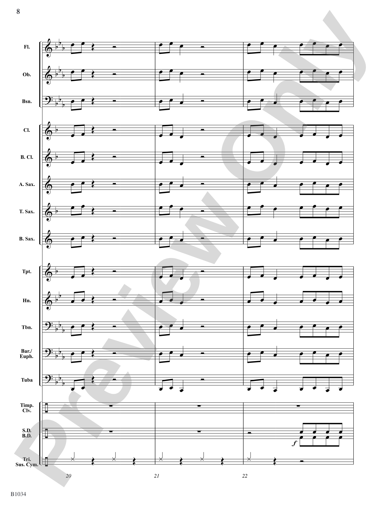 Thunder & Lightning: Concert Band Conductor Score & Parts
