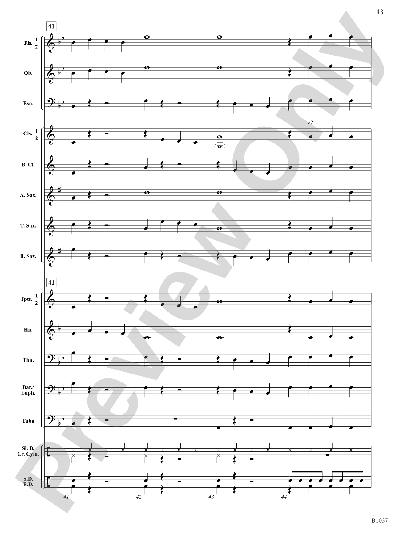 Reindeer Boogie: Concert Band Conductor Score & Parts