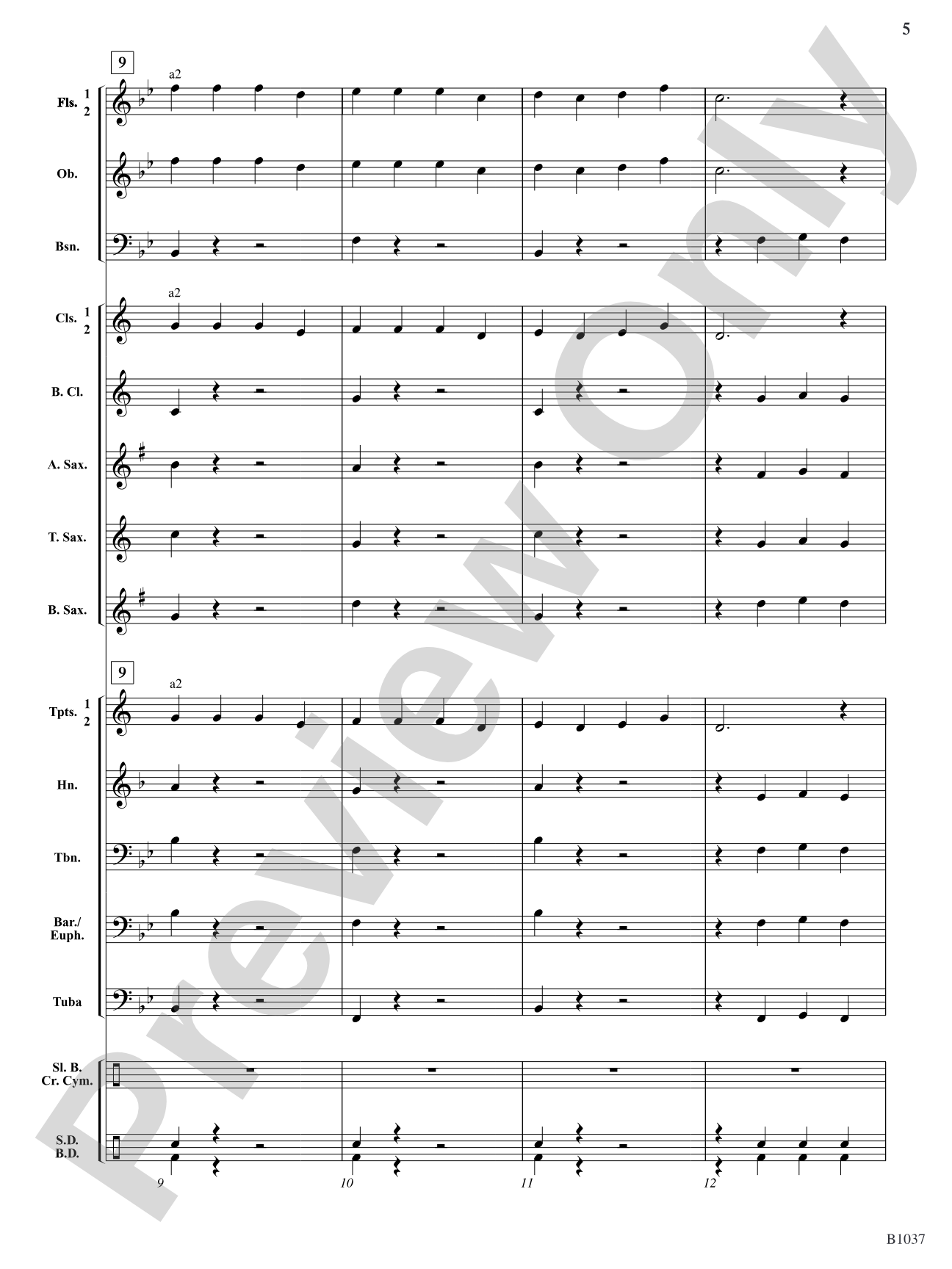 Reindeer Boogie: Concert Band Conductor Score & Parts