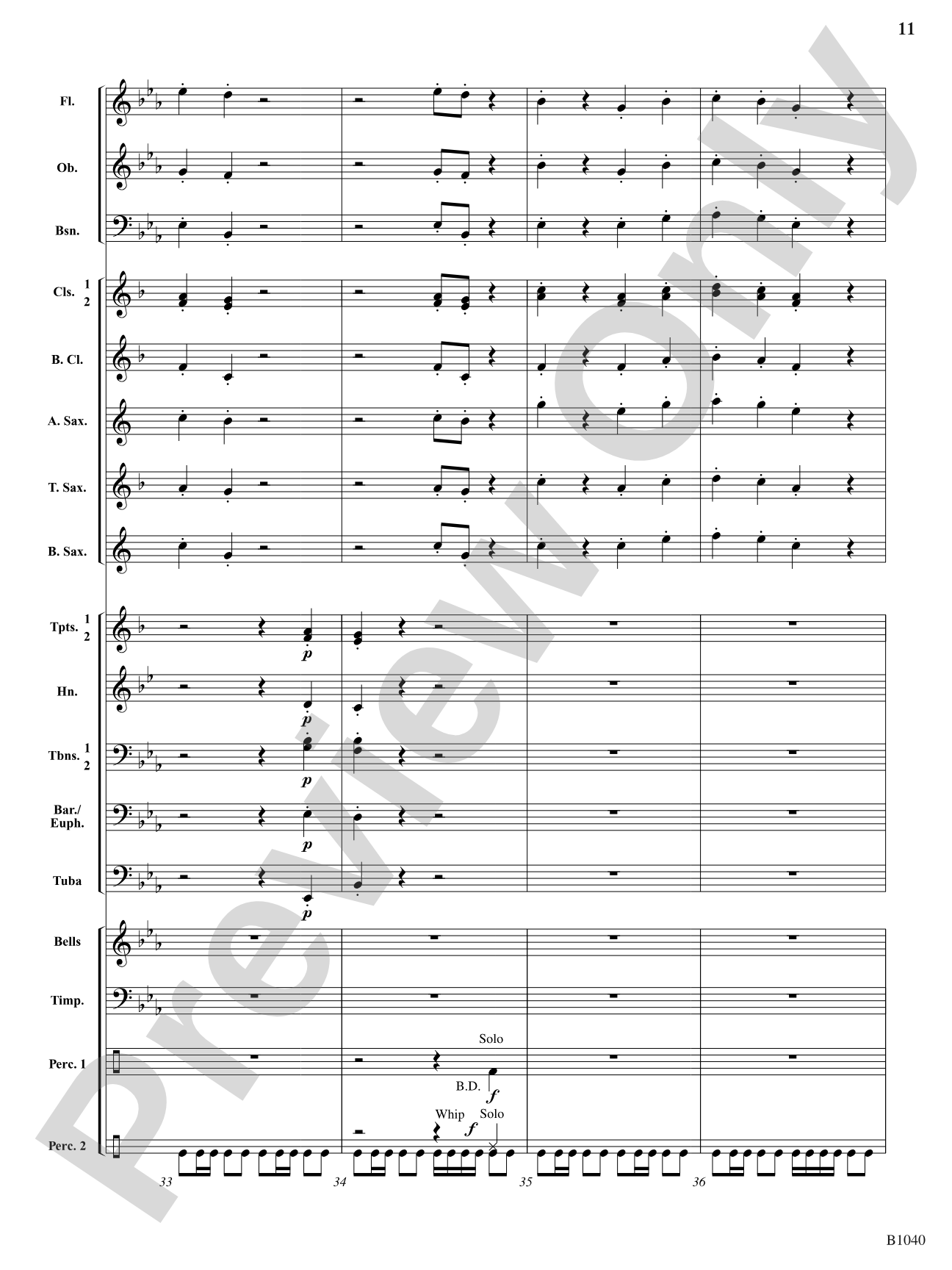 Camptown Variations: Concert Band Conductor Score & Parts