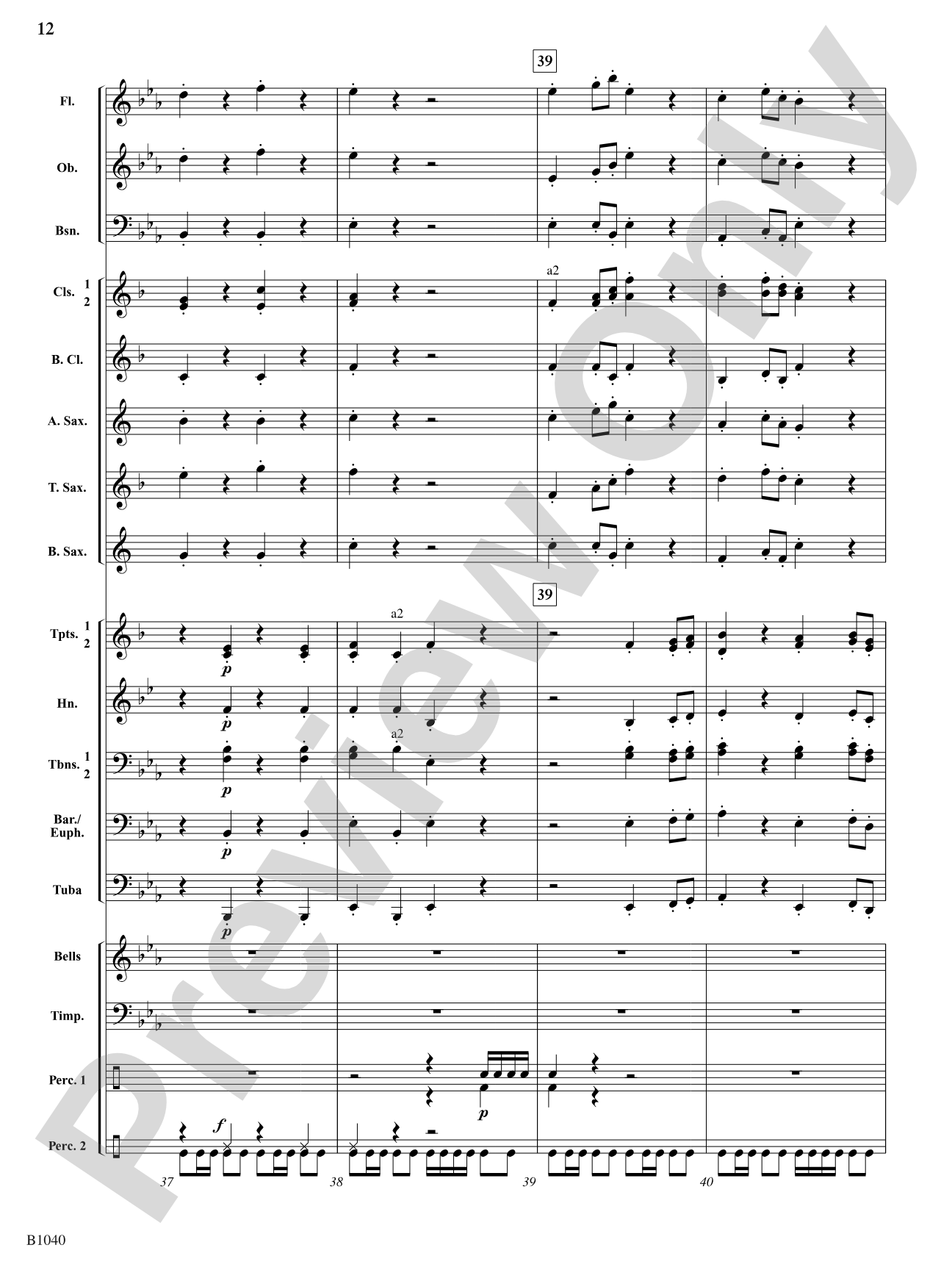 Camptown Variations: Concert Band Conductor Score & Parts