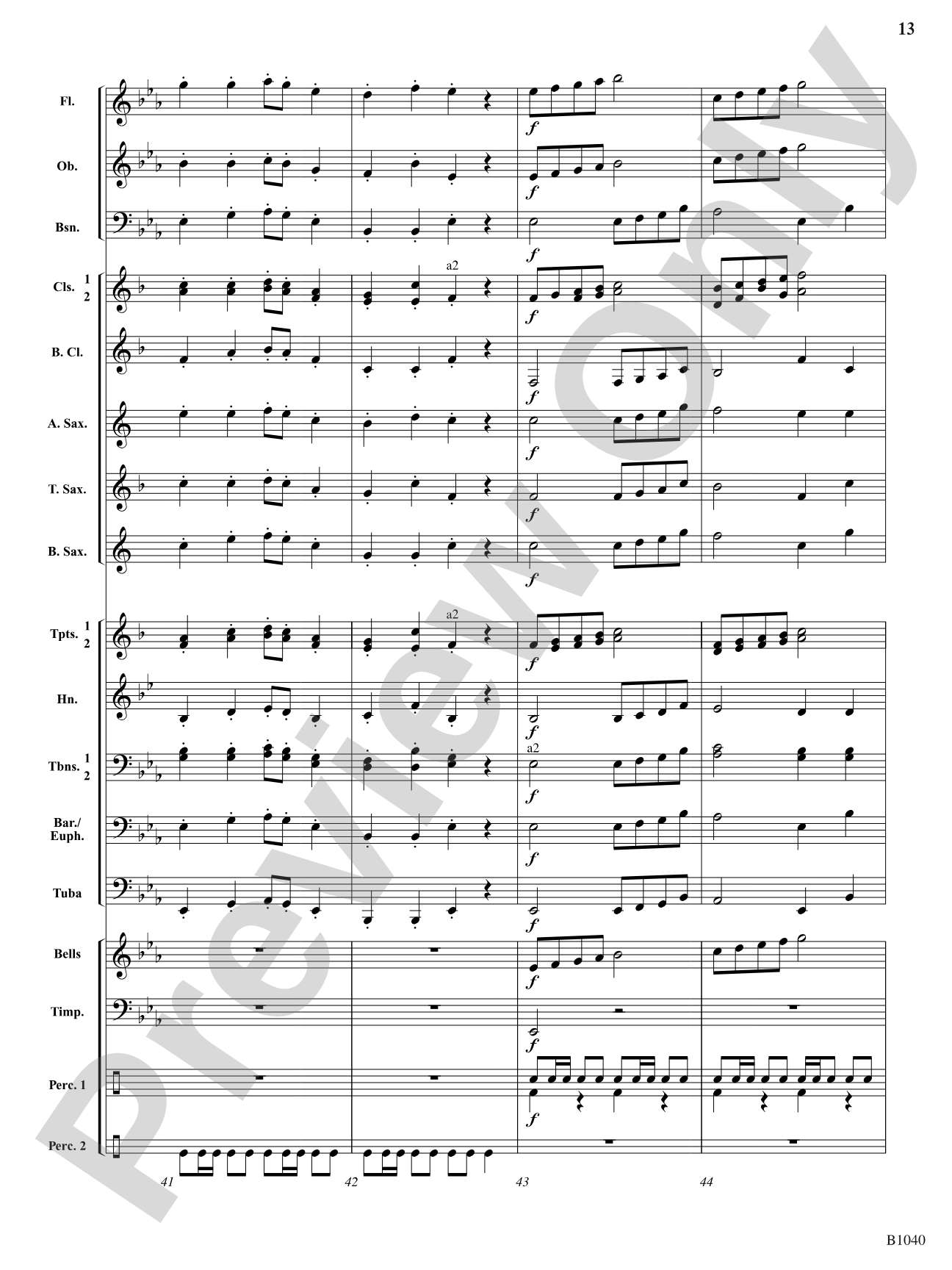 Camptown Variations: Concert Band Conductor Score & Parts