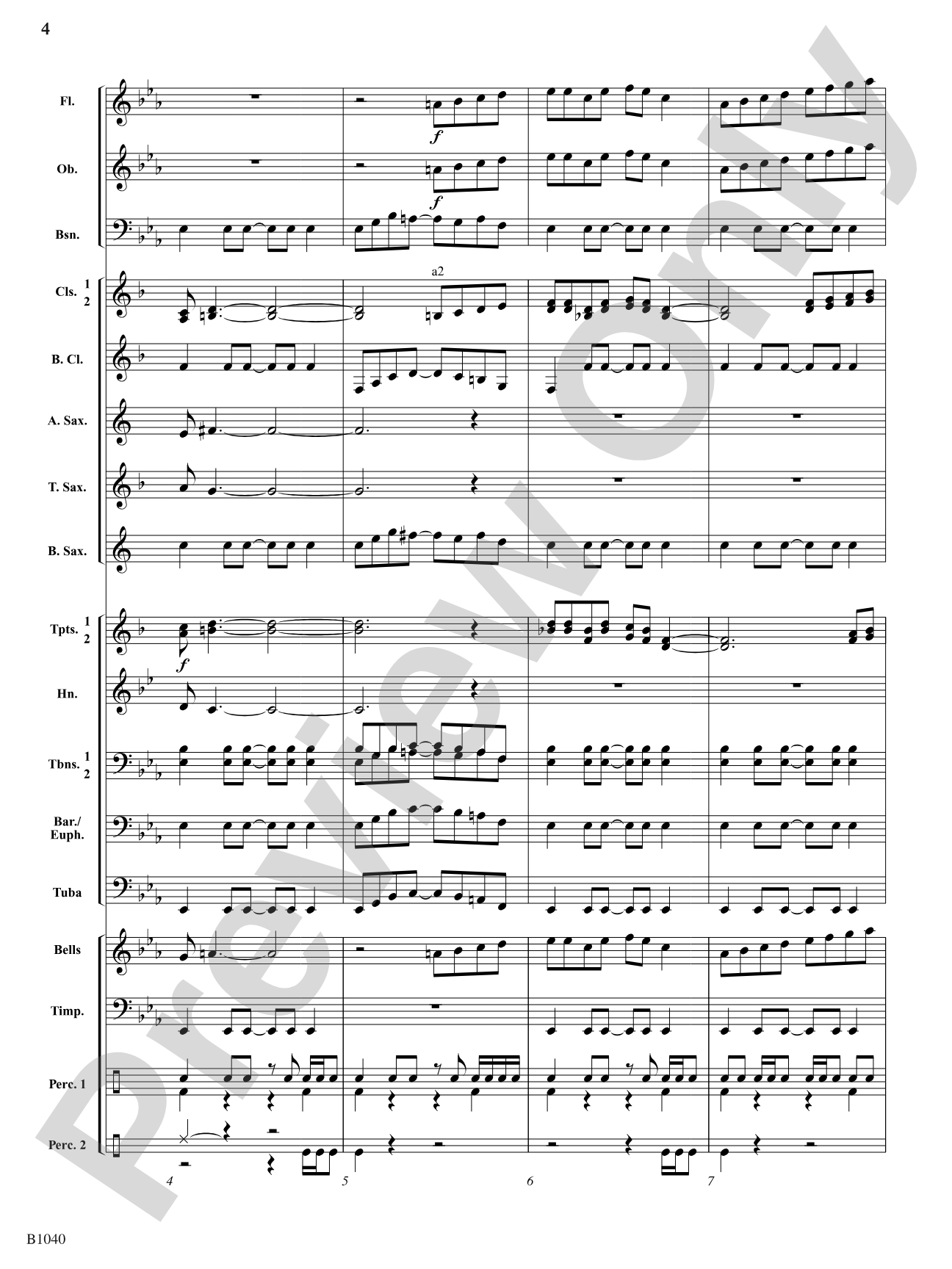 Camptown Variations: Concert Band Conductor Score & Parts