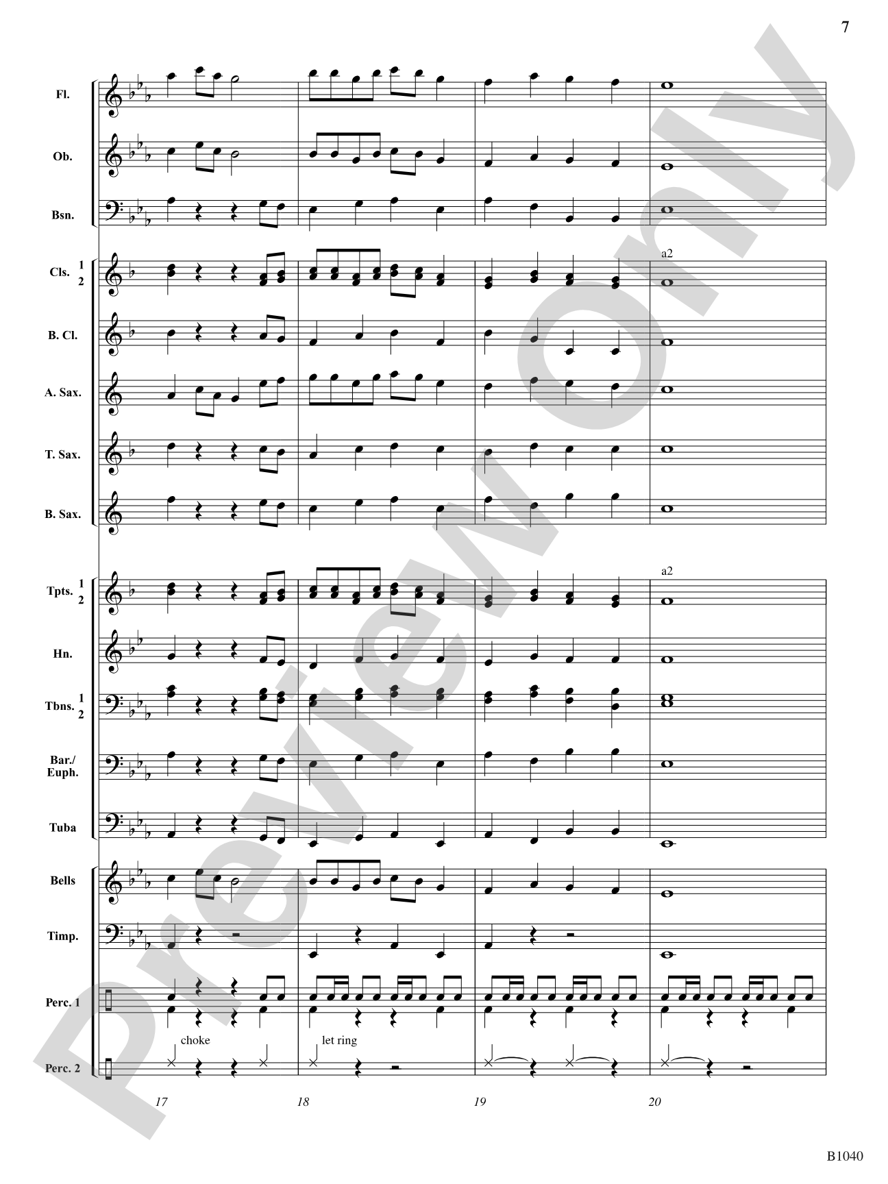 Camptown Variations: Concert Band Conductor Score & Parts