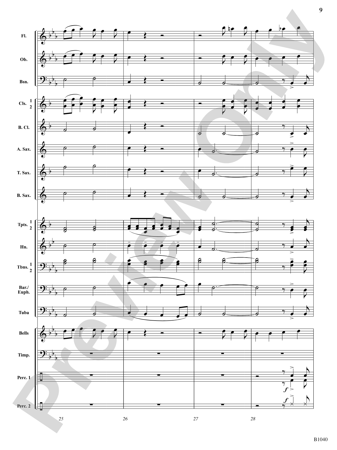 Camptown Variations: Concert Band Conductor Score & Parts