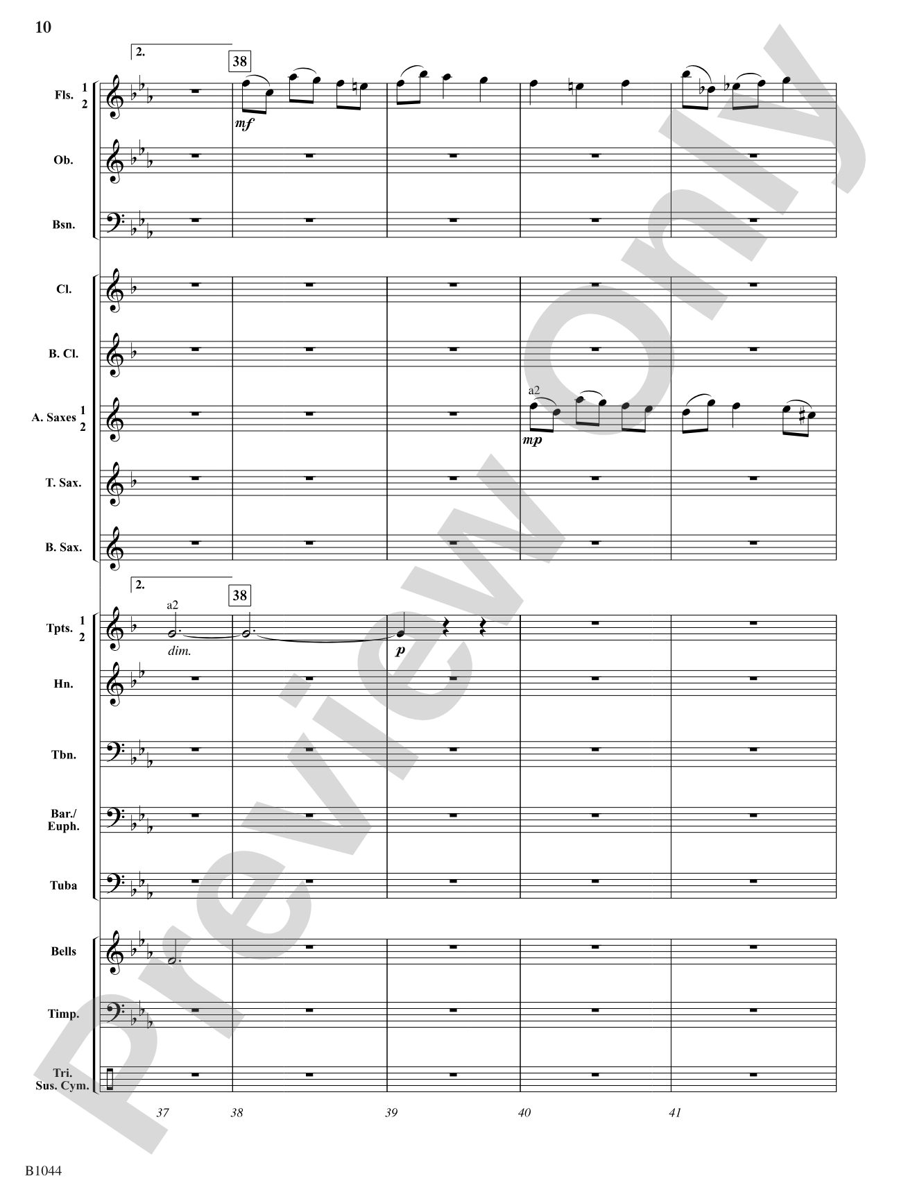 Coventry Carol: Concert Band Conductor Score & Parts