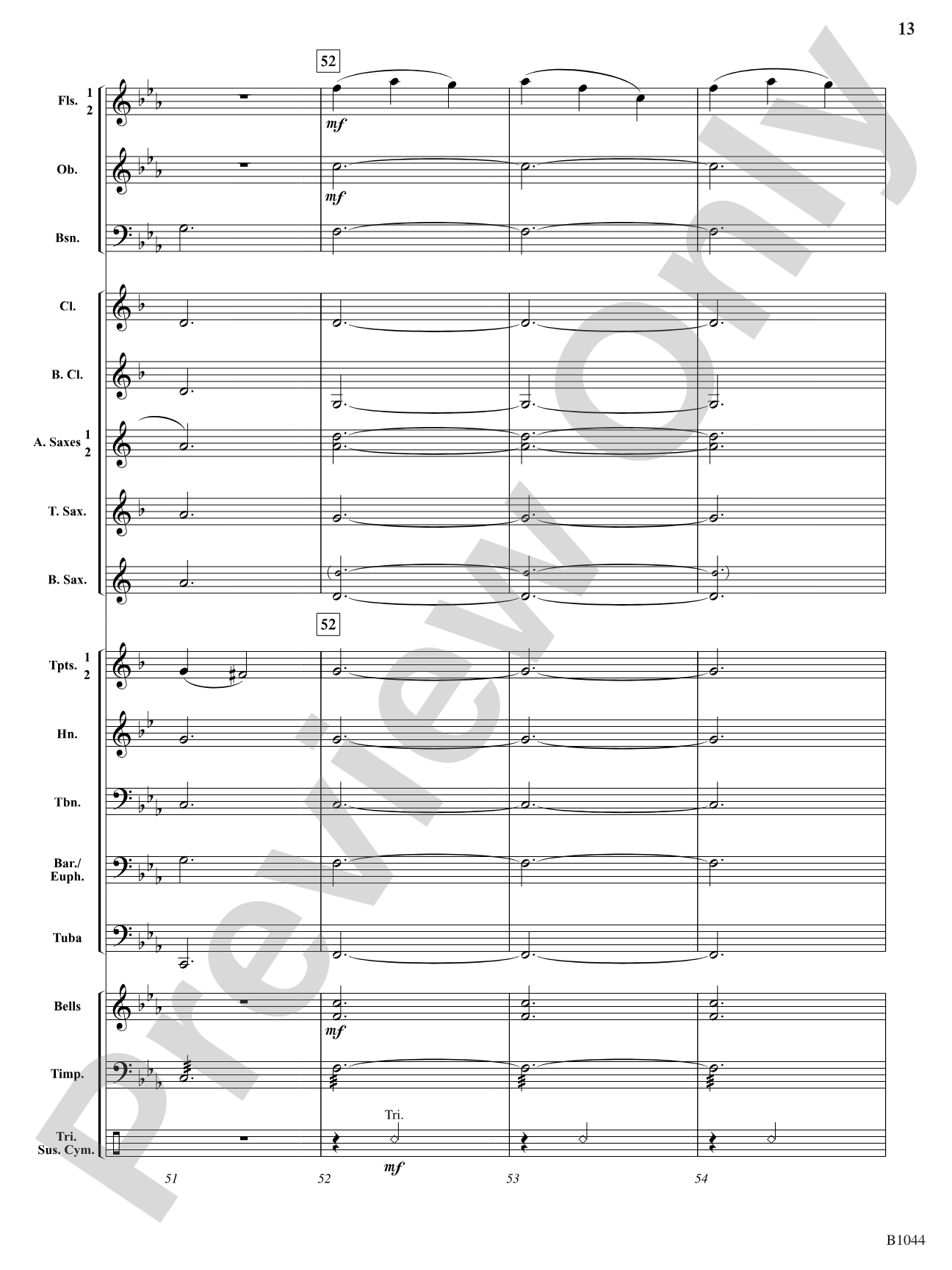 Coventry Carol: Concert Band Conductor Score & Parts