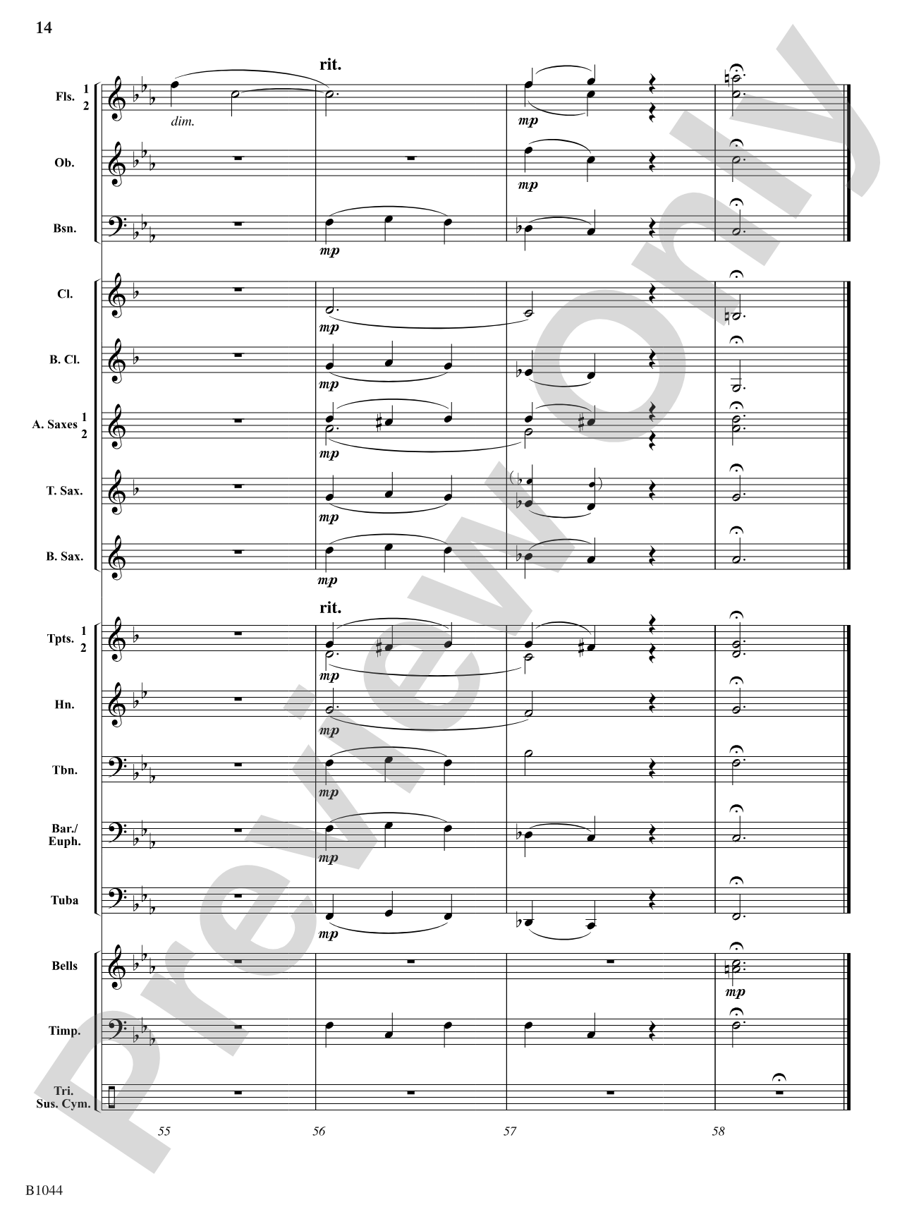Coventry Carol: Concert Band Conductor Score & Parts