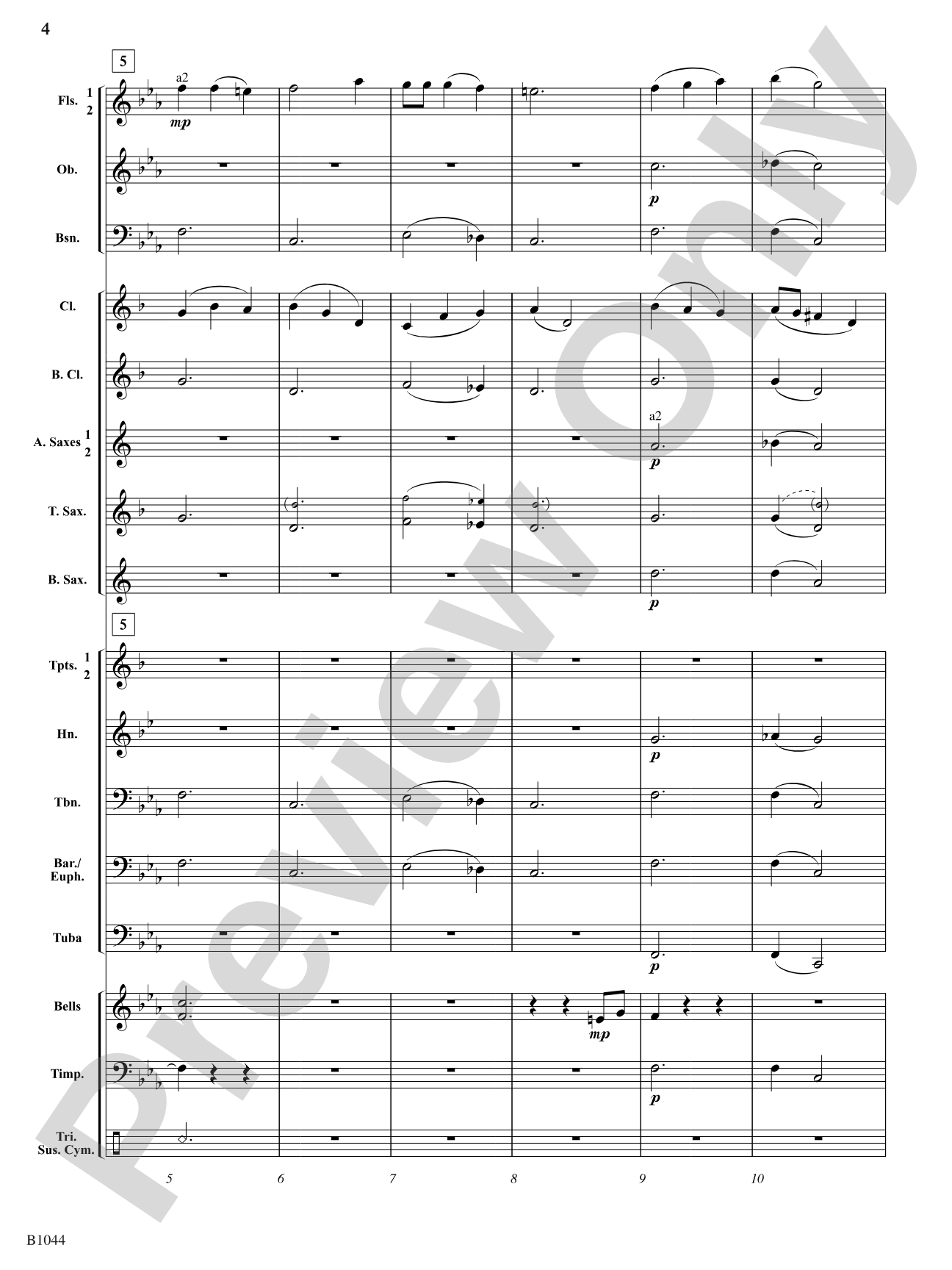 Coventry Carol: Concert Band Conductor Score & Parts
