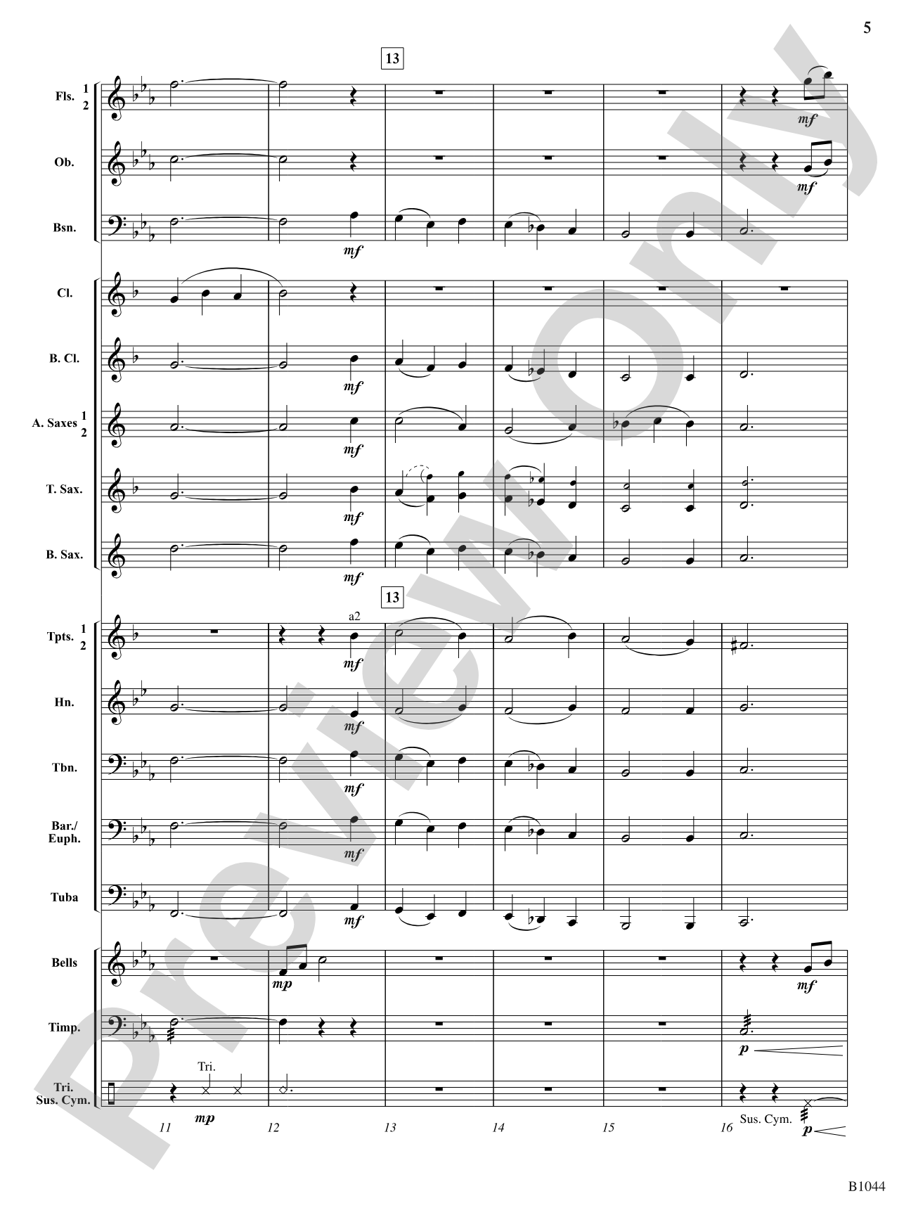 Coventry Carol: Concert Band Conductor Score & Parts