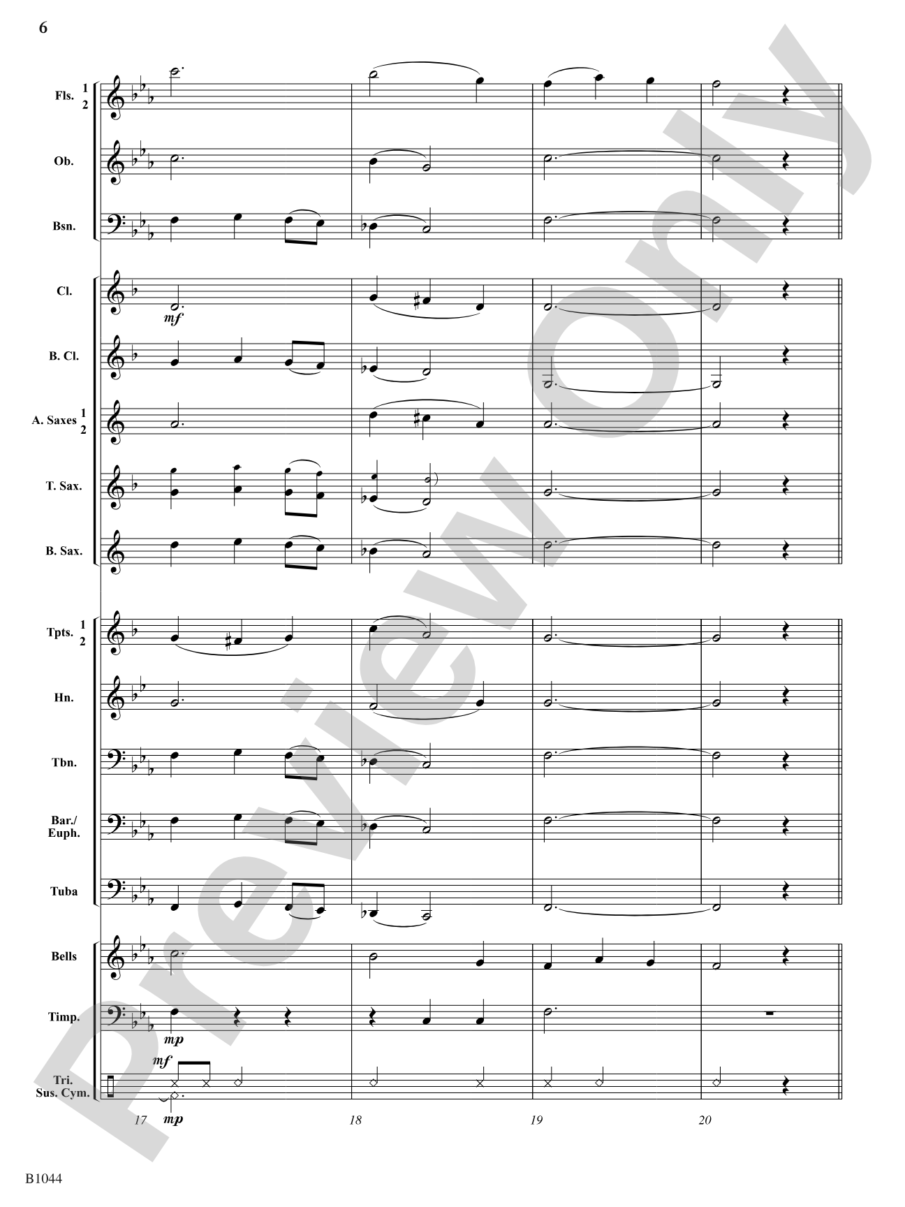 Coventry Carol: Concert Band Conductor Score & Parts