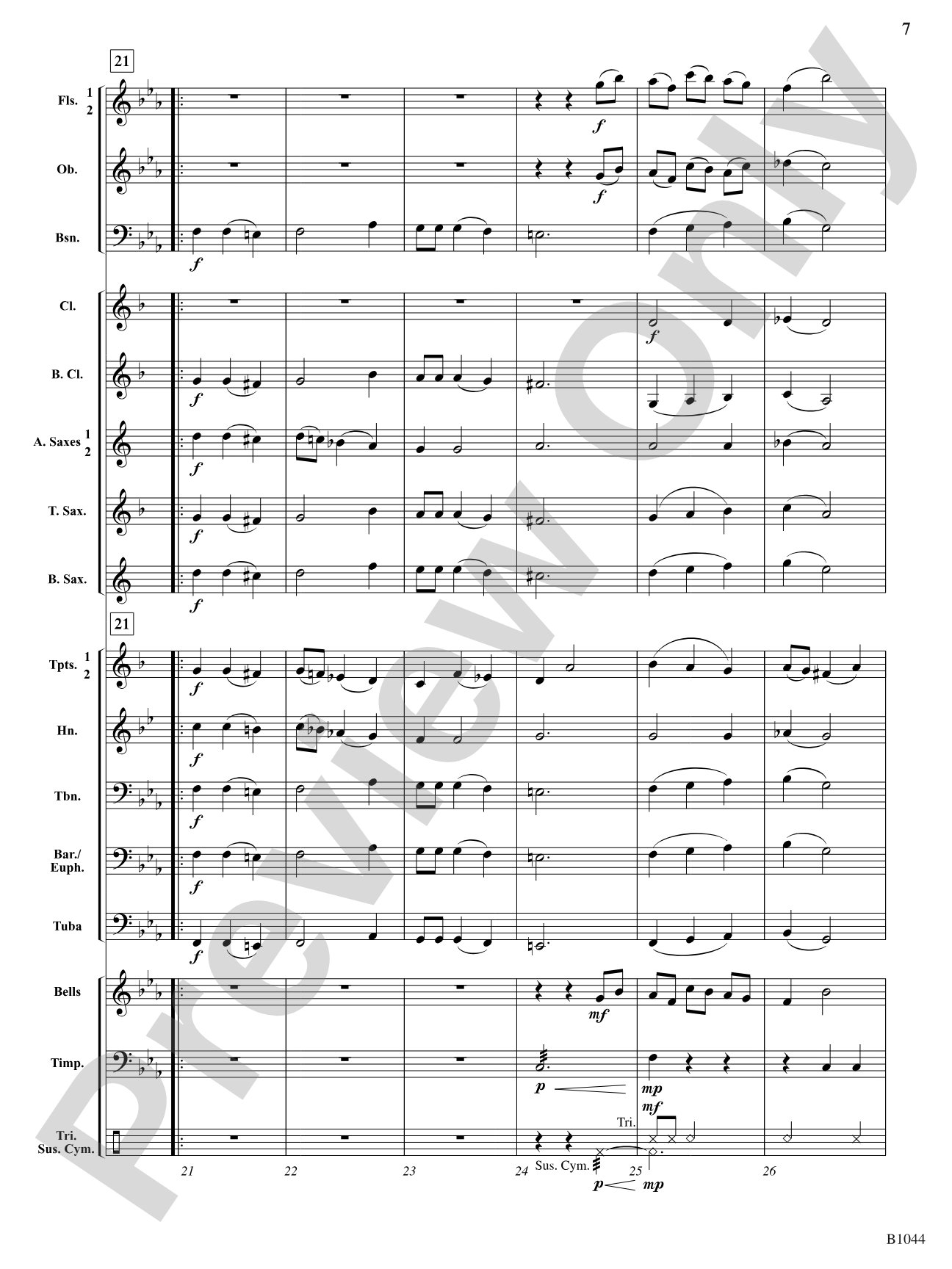 Coventry Carol: Concert Band Conductor Score & Parts