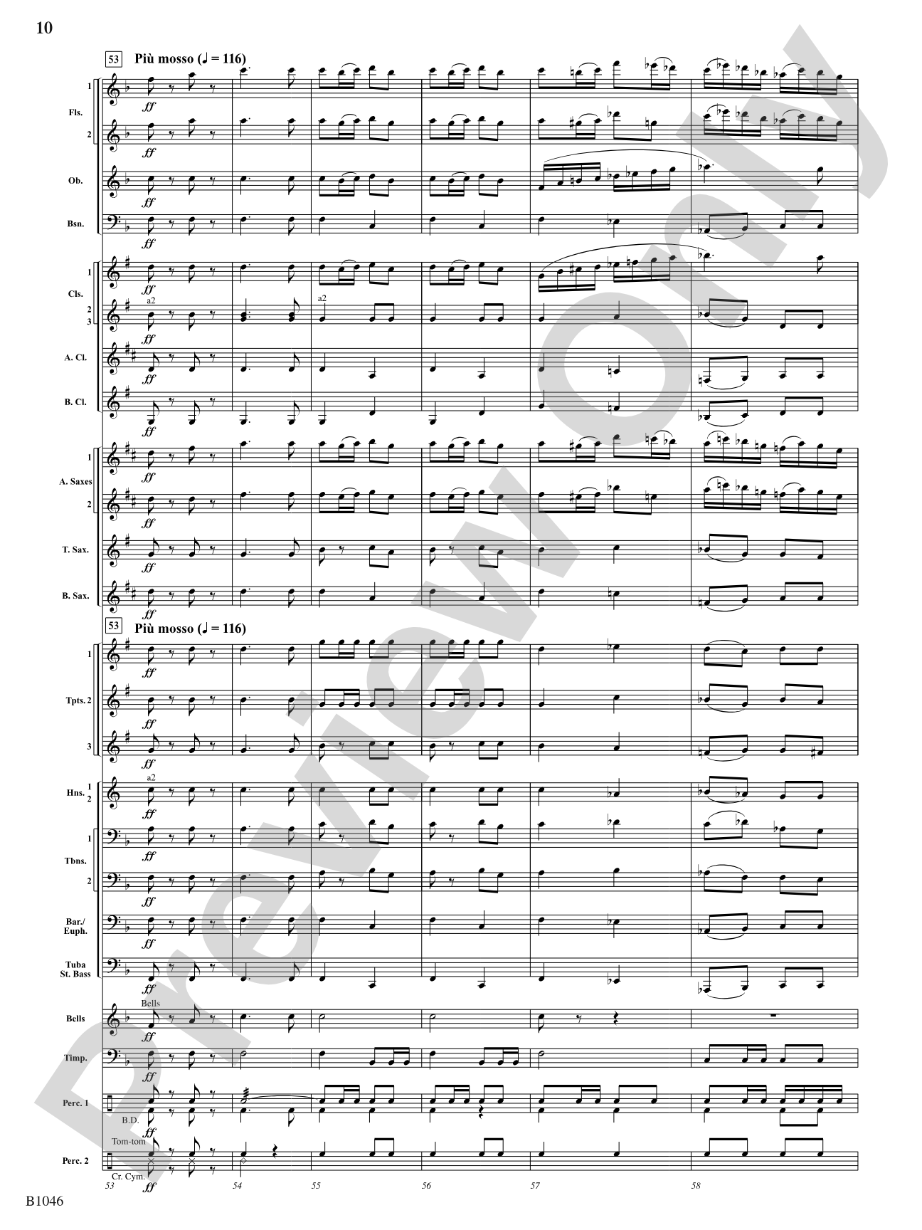 Finale from Dvorák's Symphony No. 8: Score