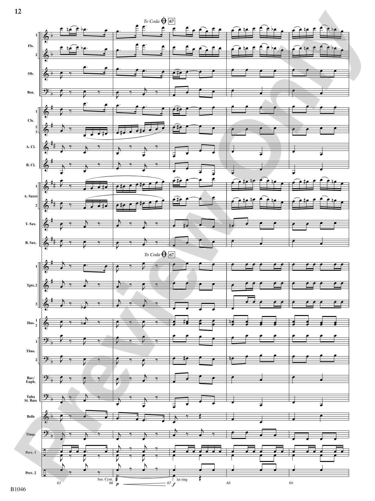 Finale from Dvorák's Symphony No. 8: Score