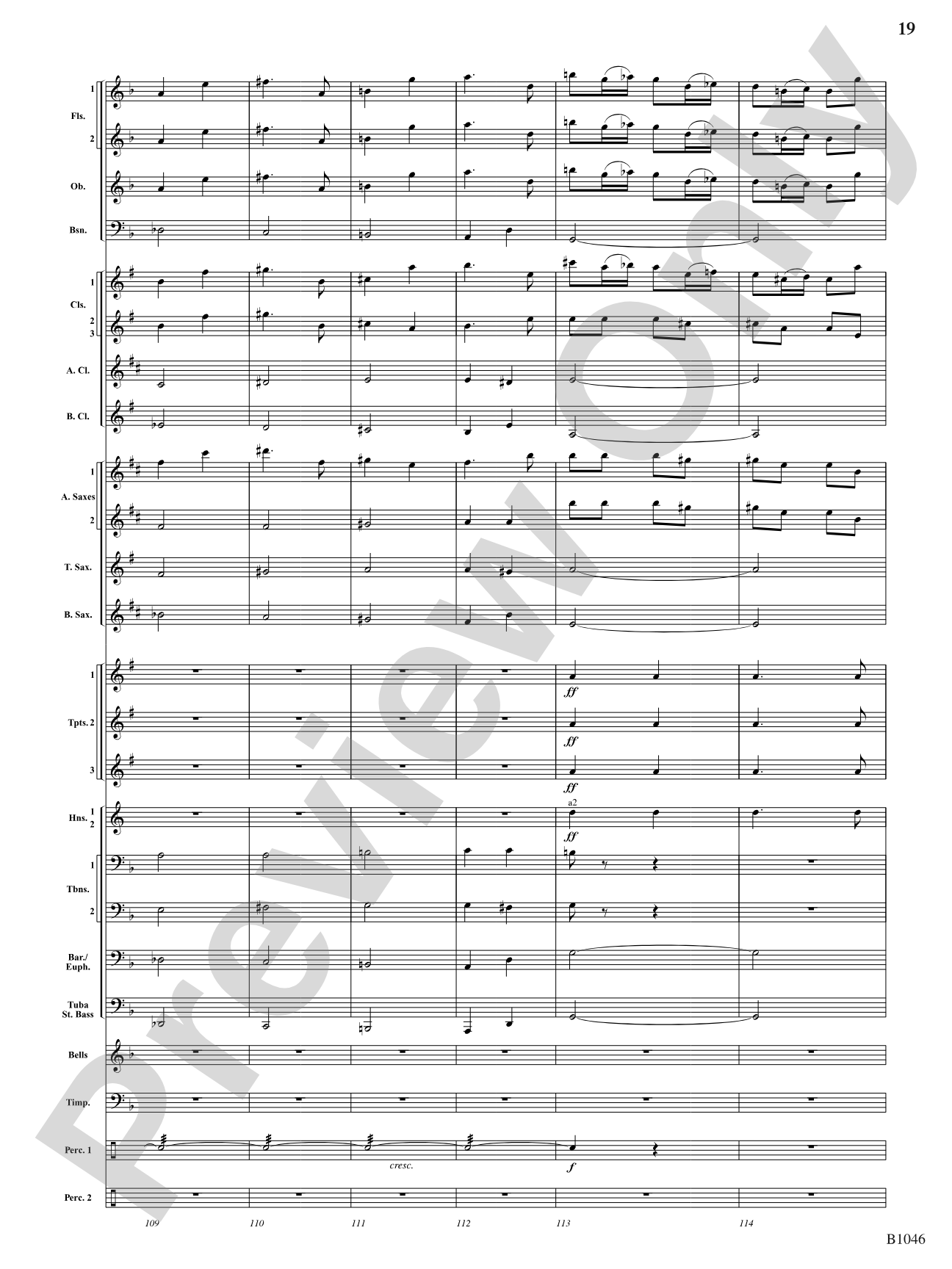 Finale from Dvorák's Symphony No. 8: Score