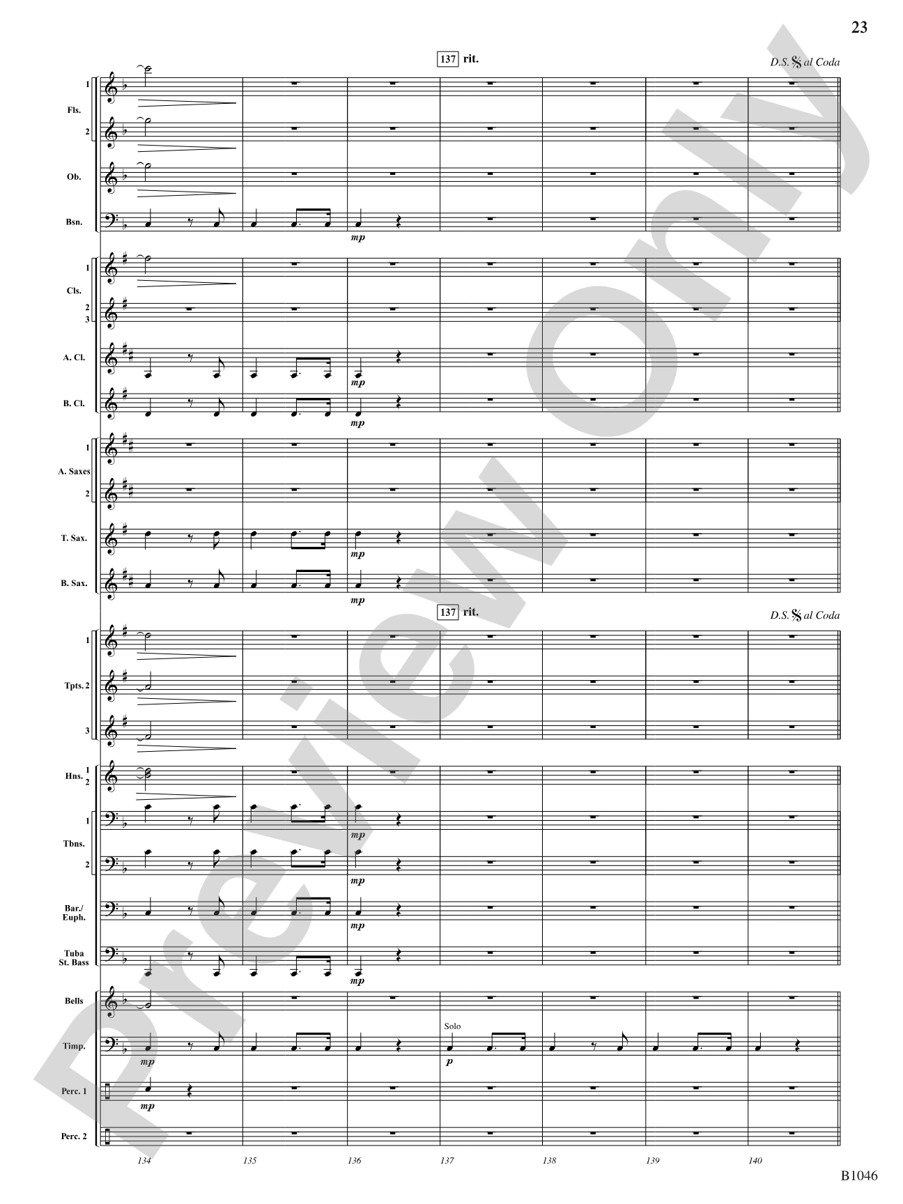 Finale from Dvorák's Symphony No. 8: Score