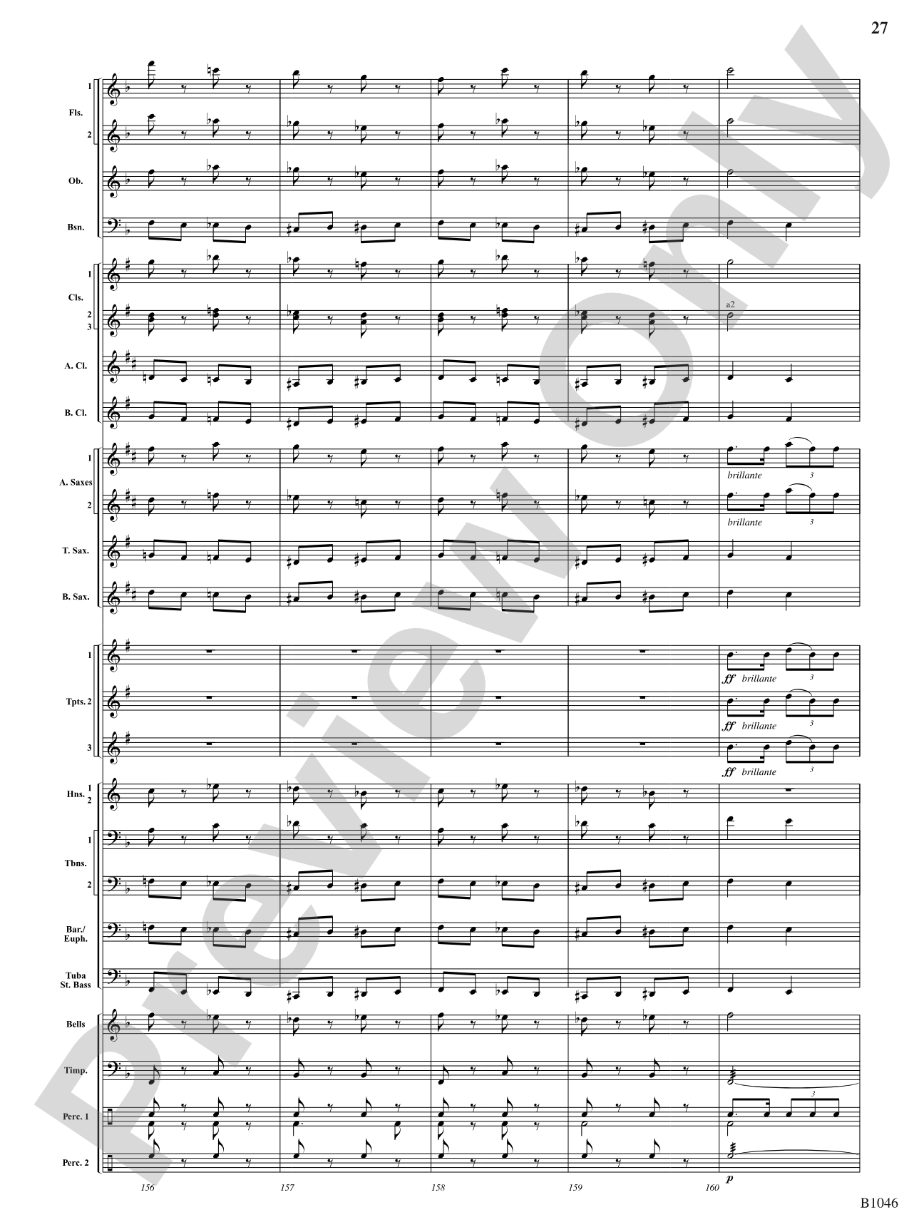 Finale from Dvorák's Symphony No. 8: Score