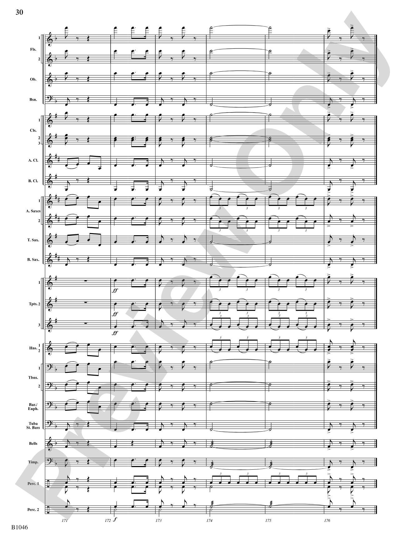 Finale from Dvorák's Symphony No. 8: Score