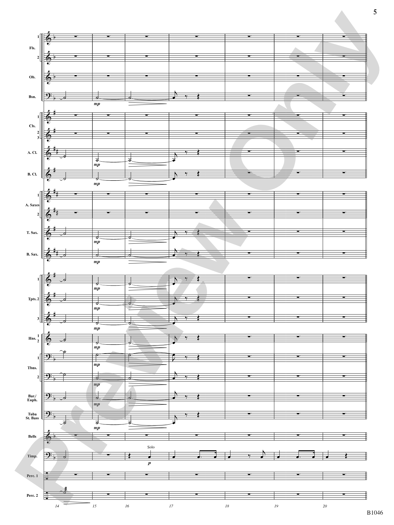 Finale from Dvorák's Symphony No. 8: Score