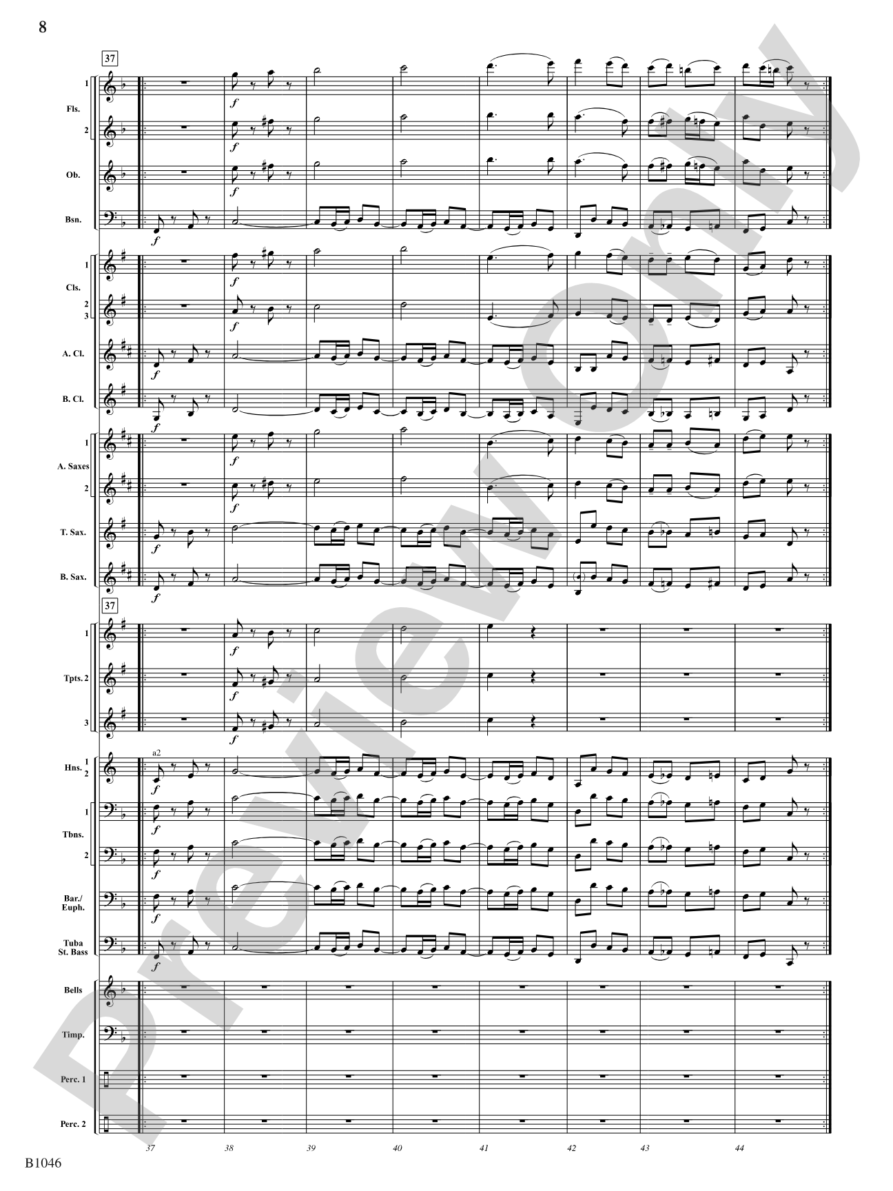 Finale from Dvorák's Symphony No. 8: Score