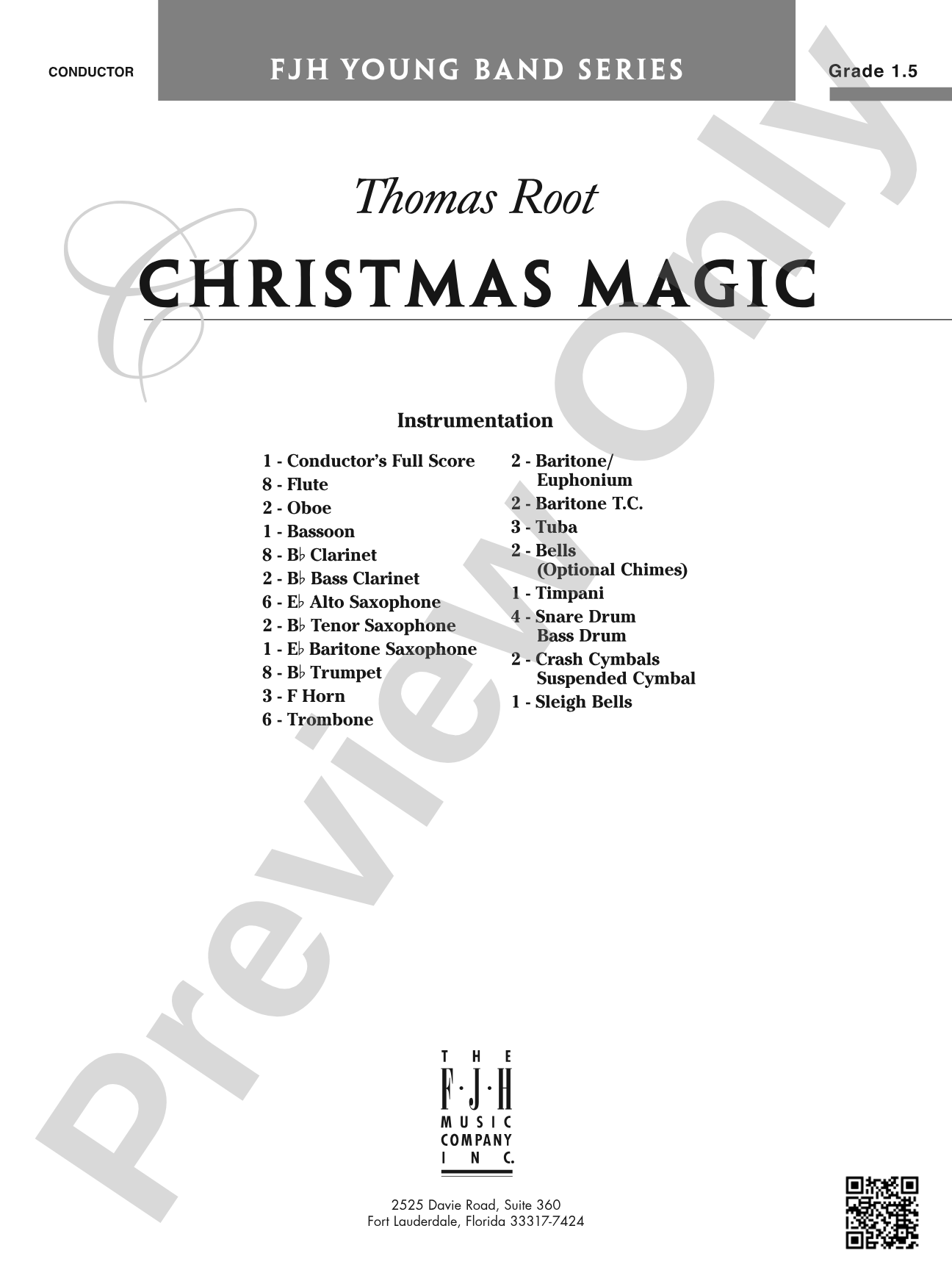 Christmas Magic: Concert Band Conductor Score & Parts