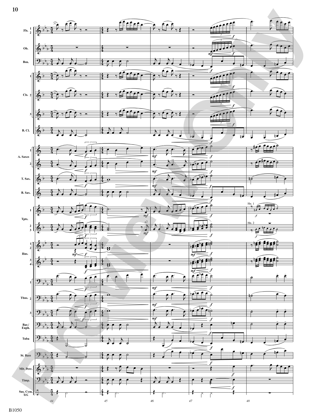 When Summer's in the Meadow: Concert Band Conductor Score & Parts
