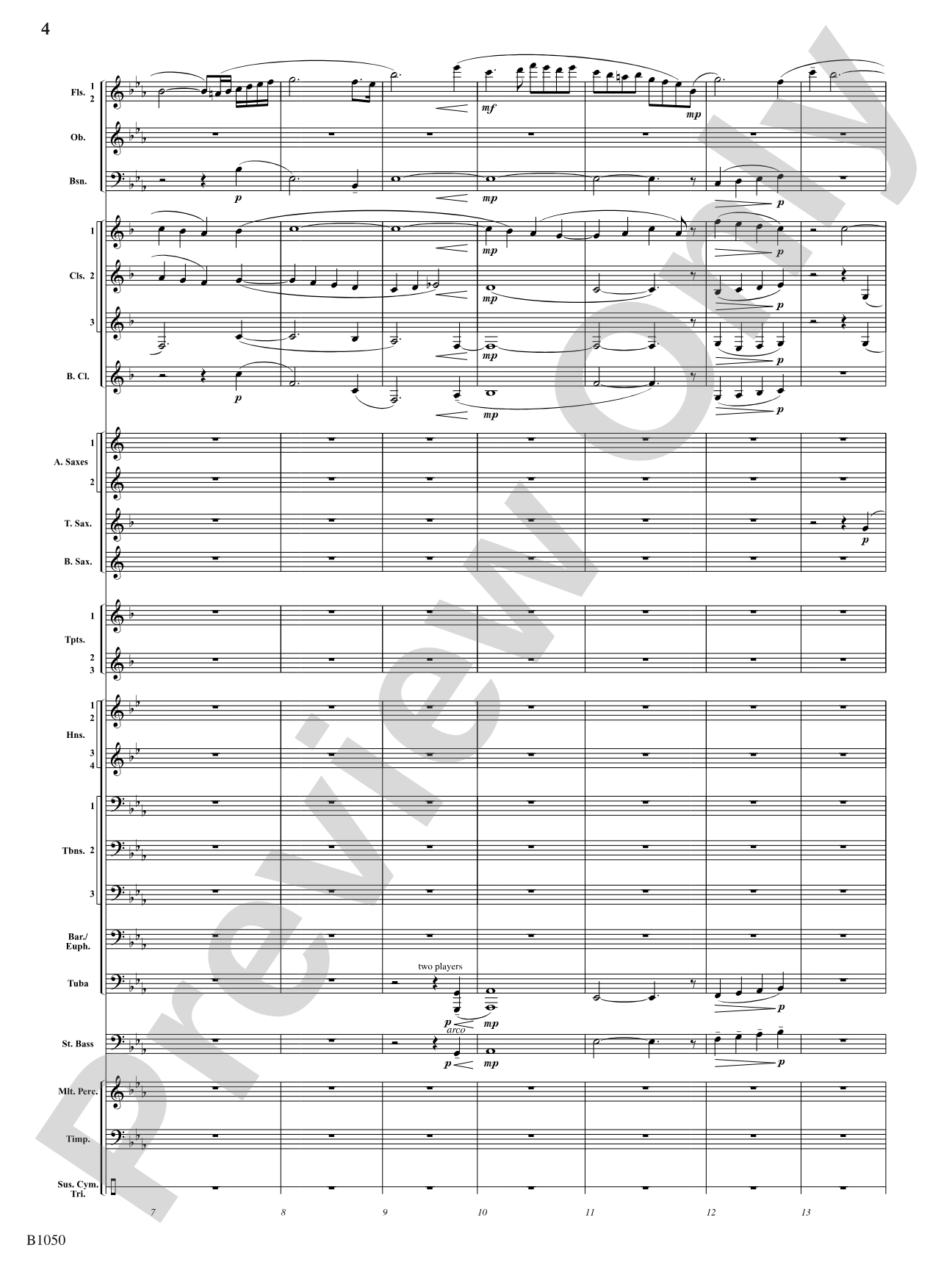 When Summer's in the Meadow: Concert Band Conductor Score & Parts