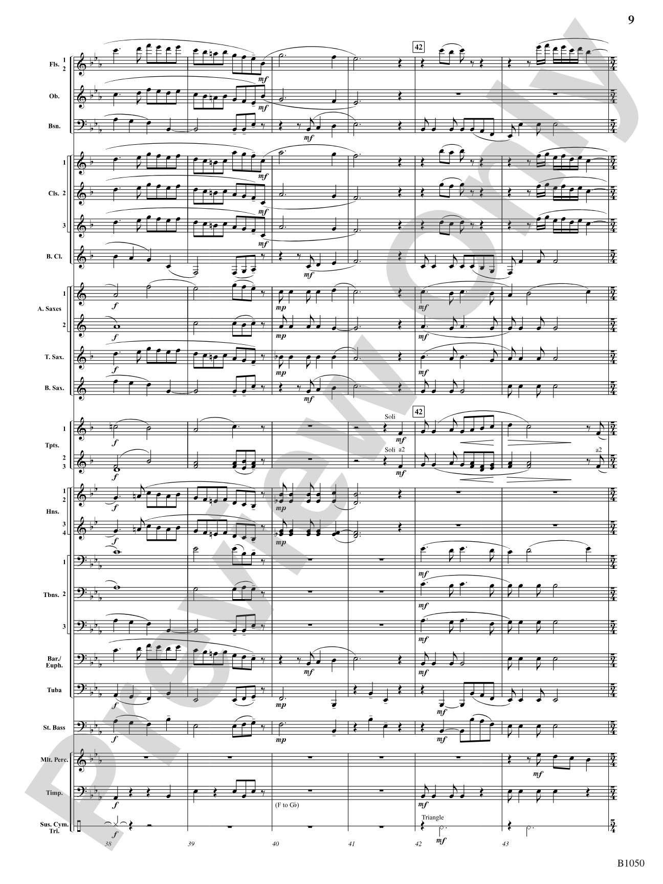 When Summer's in the Meadow: Concert Band Conductor Score & Parts
