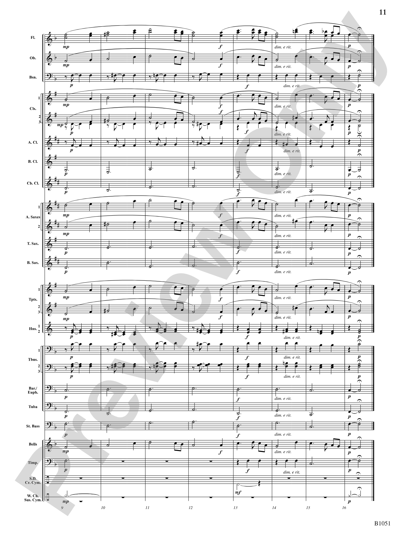 Twelve Chorales for the Developing Band: Concert Band Conductor Score & Parts