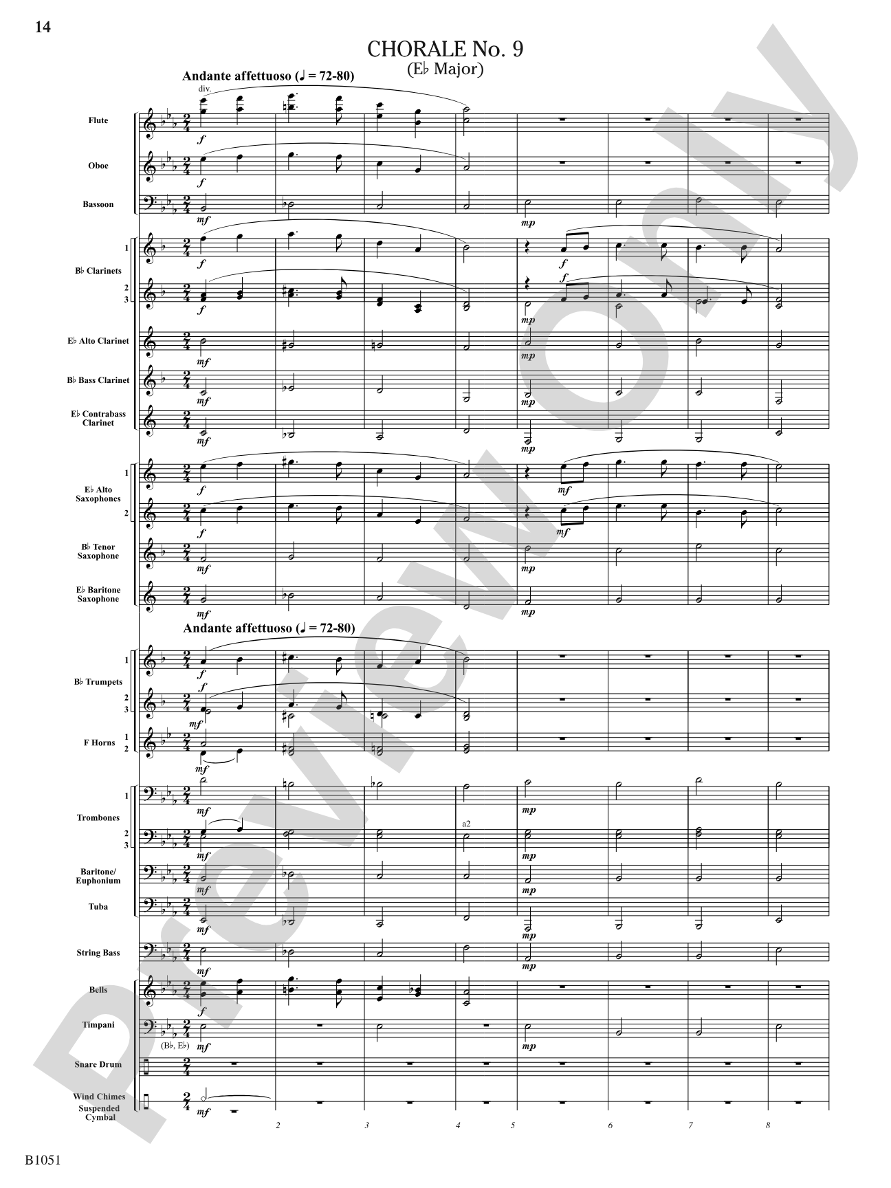Twelve Chorales for the Developing Band: Concert Band Conductor Score & Parts