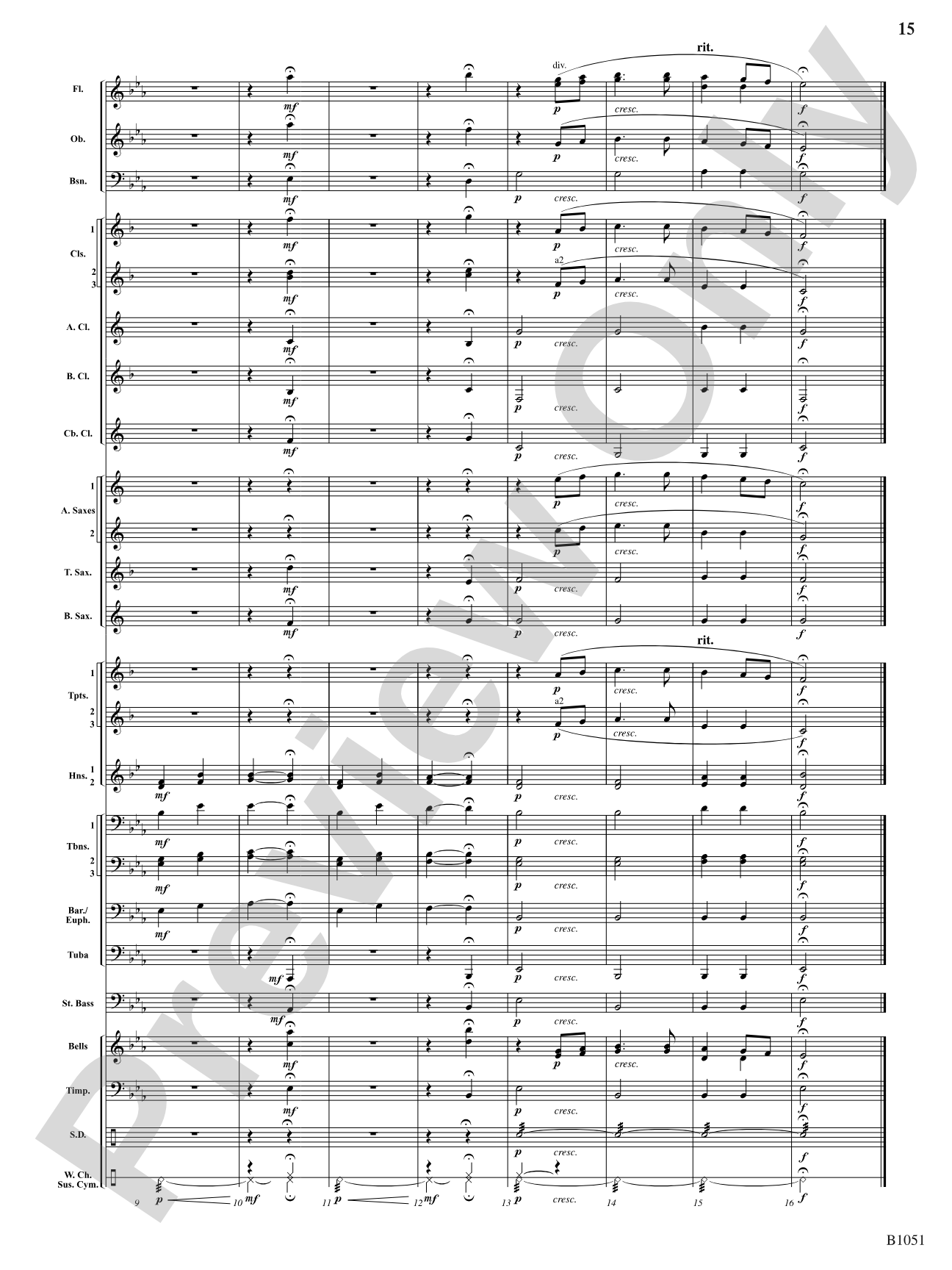Twelve Chorales for the Developing Band: Concert Band Conductor Score & Parts