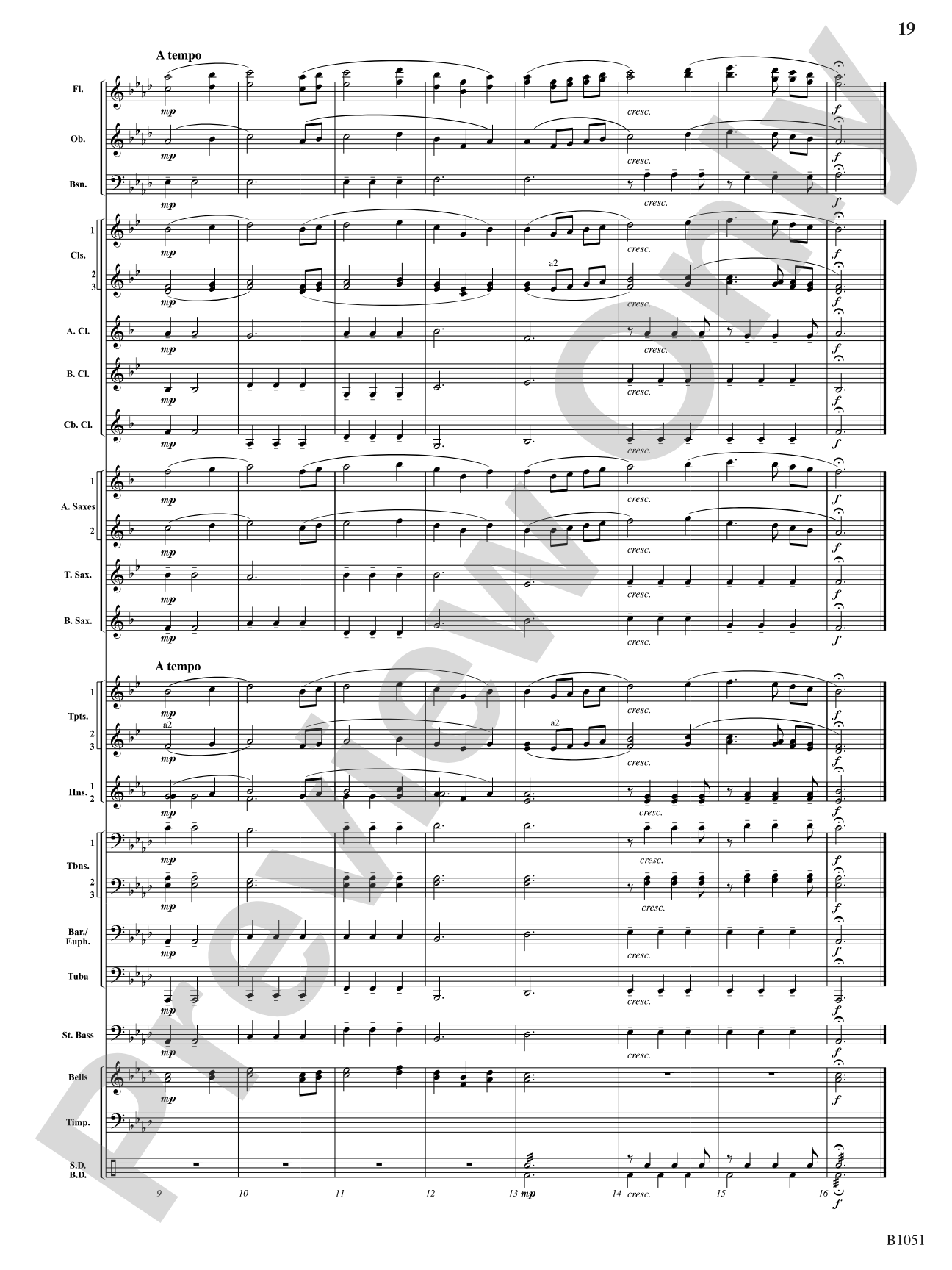 Twelve Chorales for the Developing Band: Concert Band Conductor Score & Parts