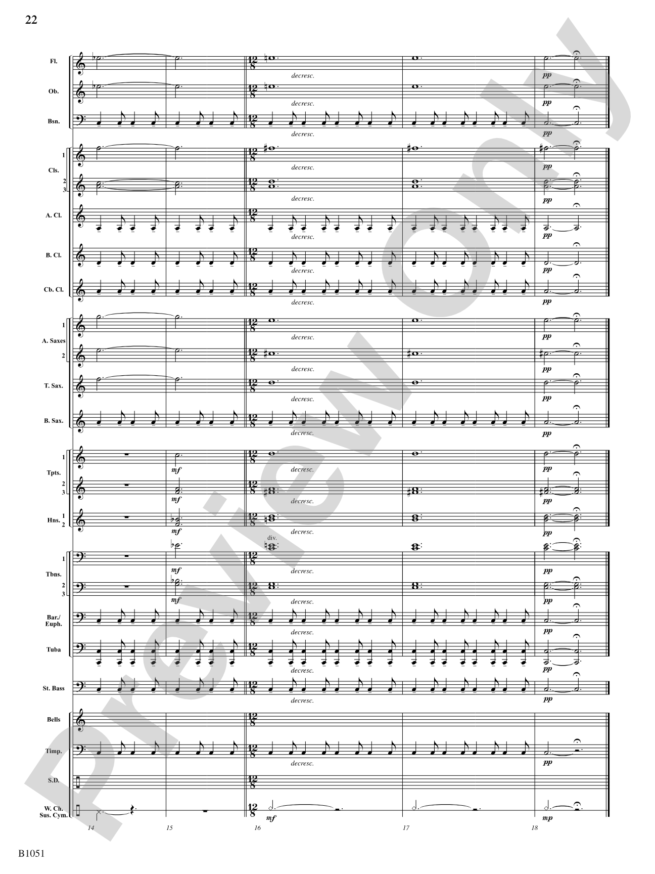 Twelve Chorales for the Developing Band: Concert Band Conductor Score & Parts