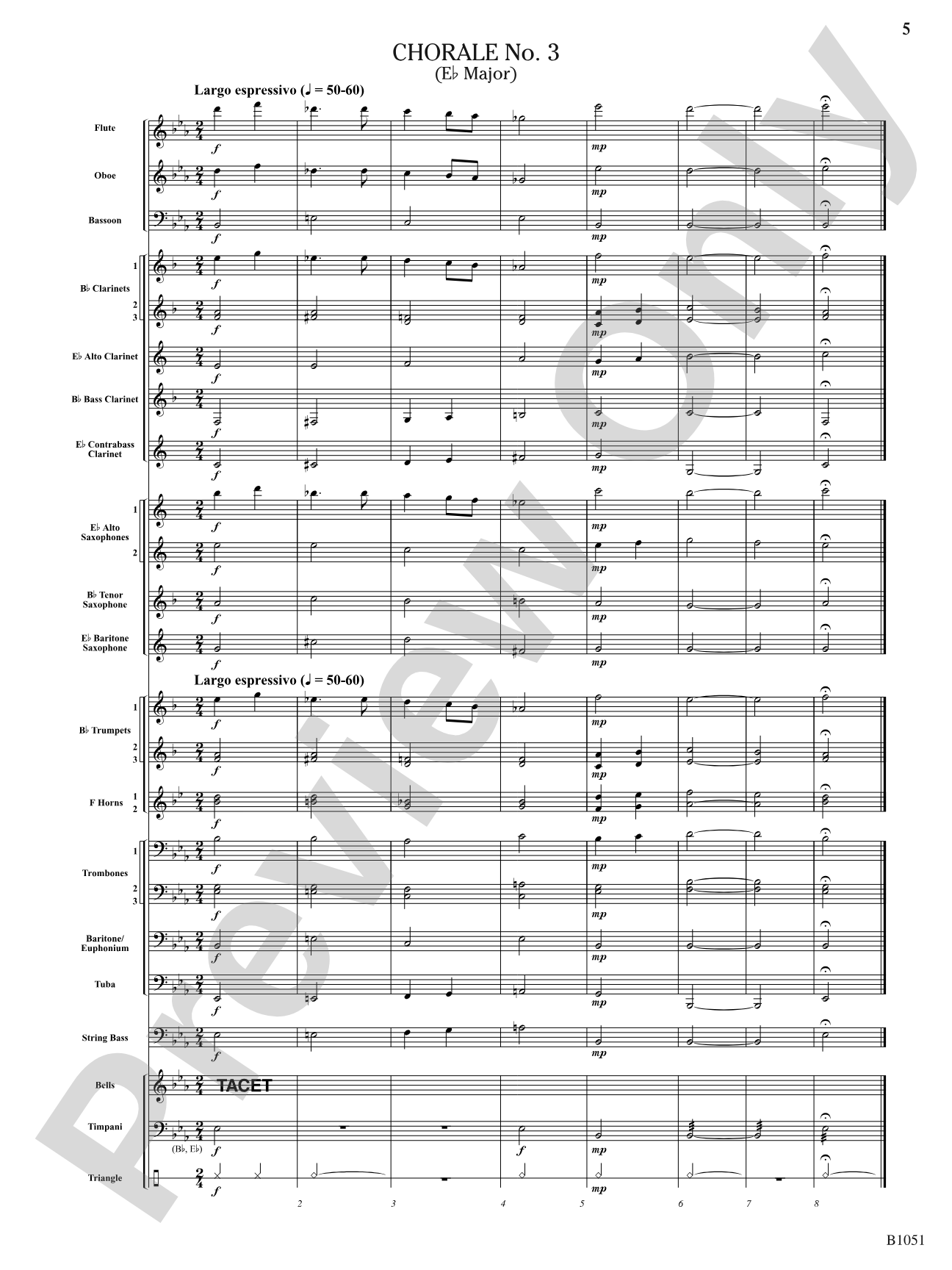 Twelve Chorales for the Developing Band: Concert Band Conductor Score & Parts