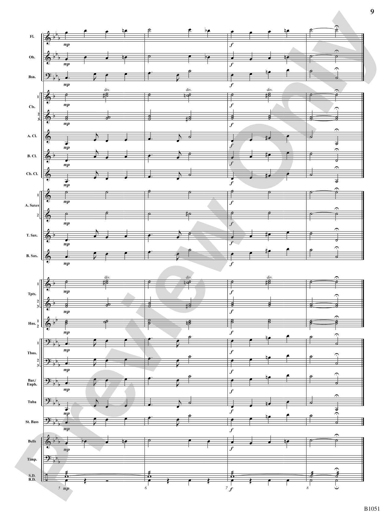 Twelve Chorales for the Developing Band: Concert Band Conductor Score & Parts