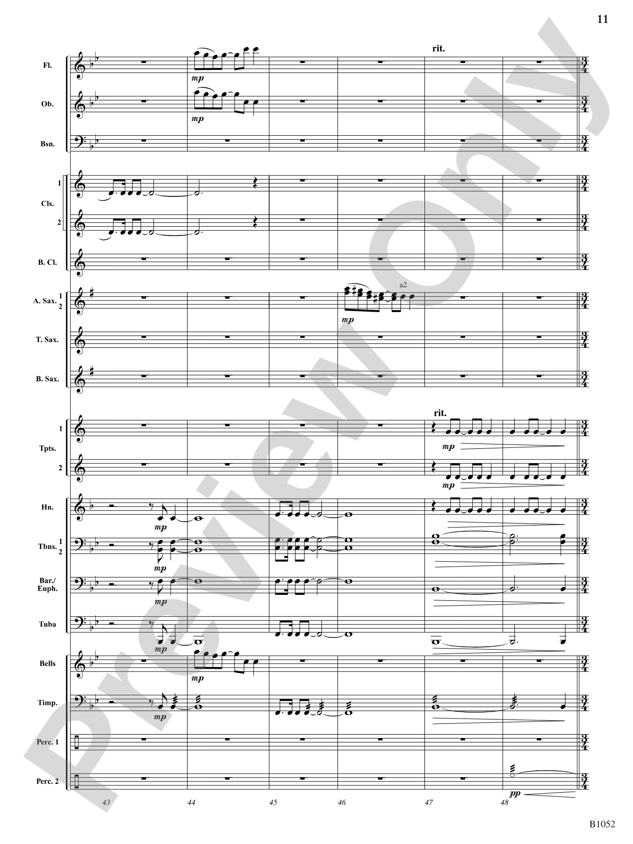 Blue Ridge Impressions: Concert Band Conductor Score & Parts