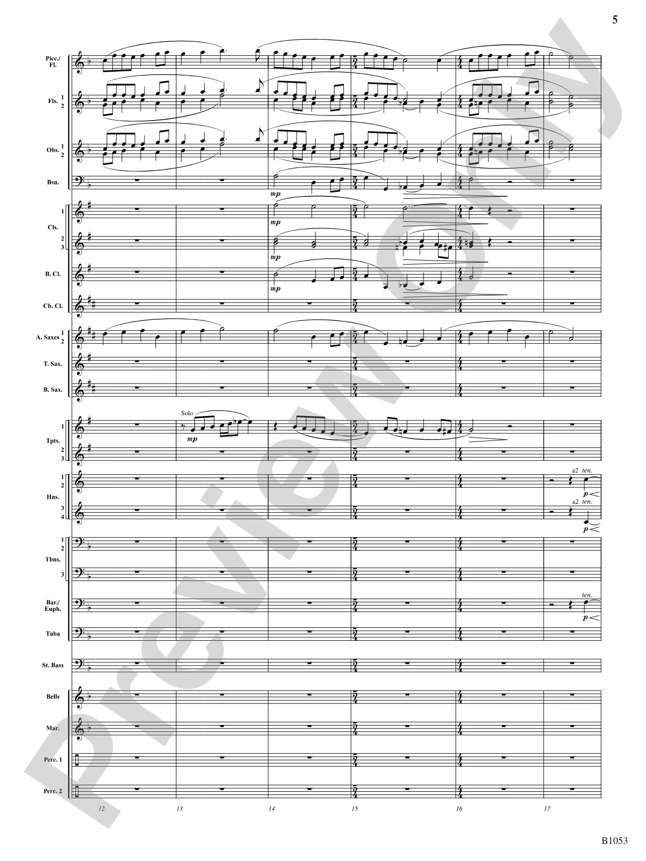 Star Above, Shine Brightly: Score