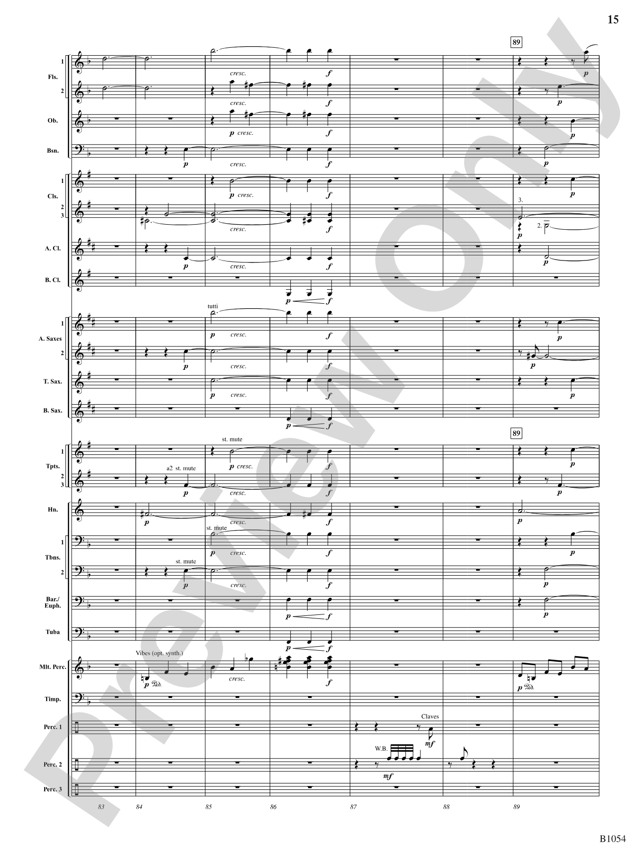 Ritual Dances: Concert Band Conductor Score & Parts