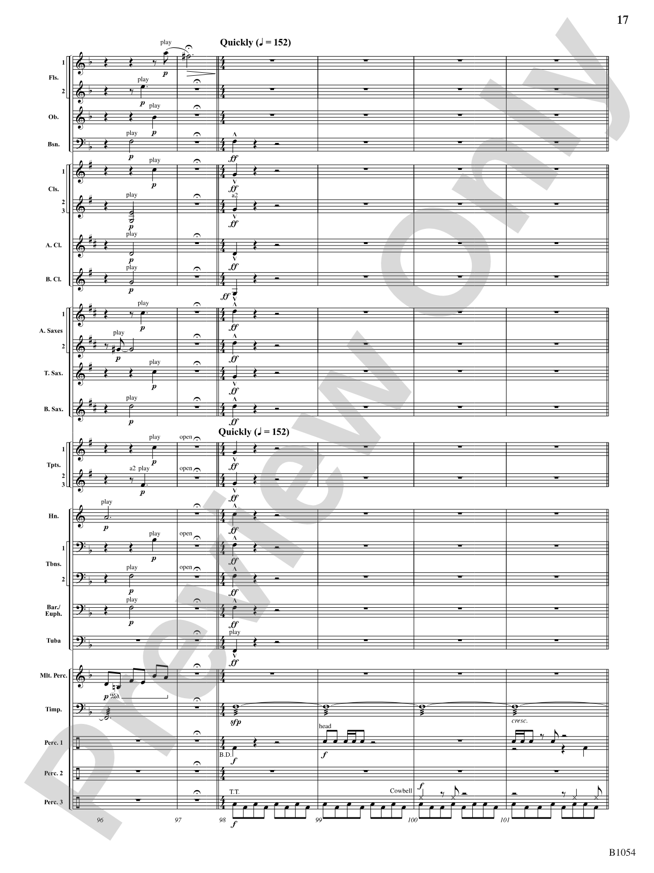 Ritual Dances: Concert Band Conductor Score & Parts