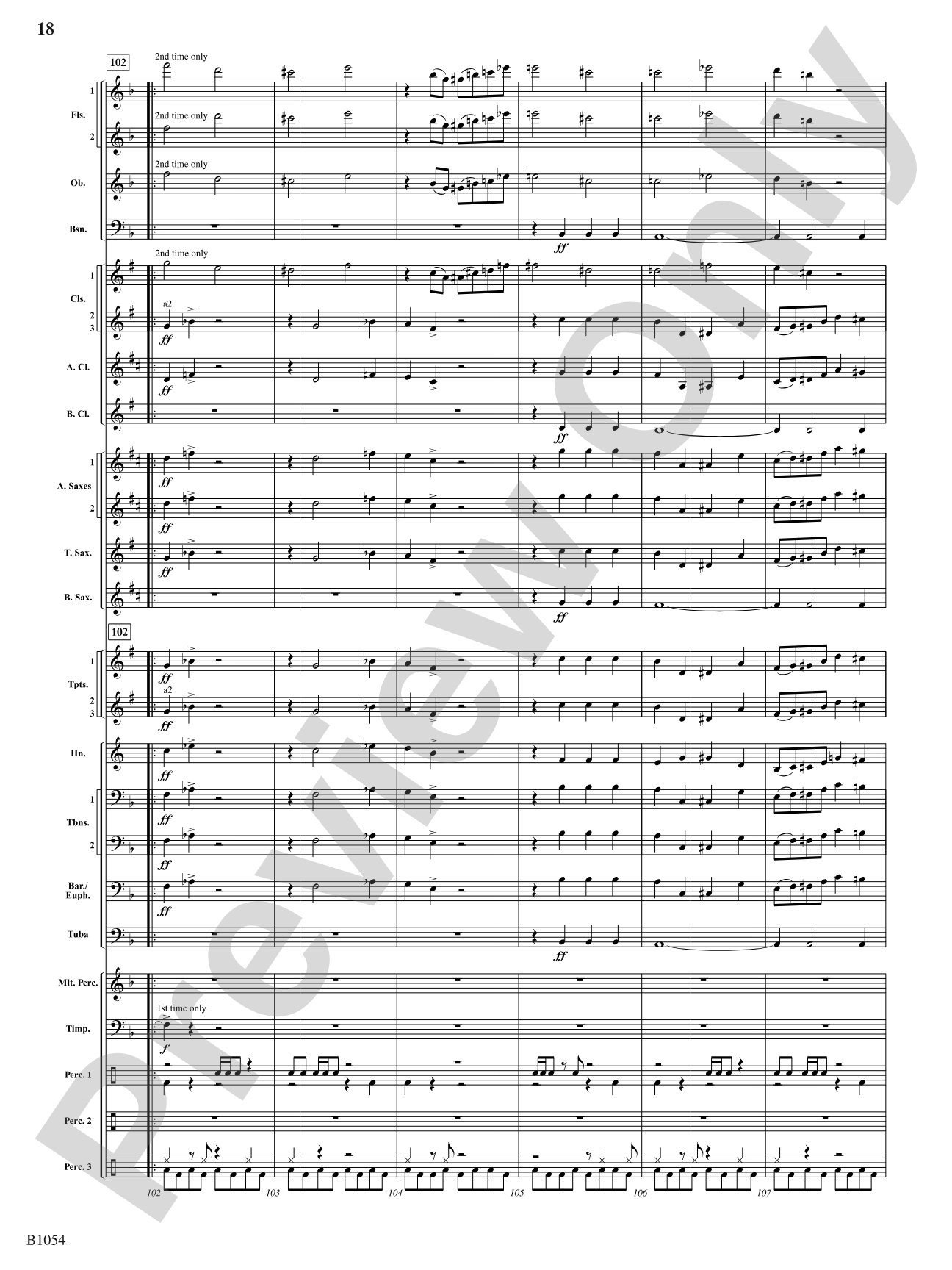 Ritual Dances: Concert Band Conductor Score & Parts