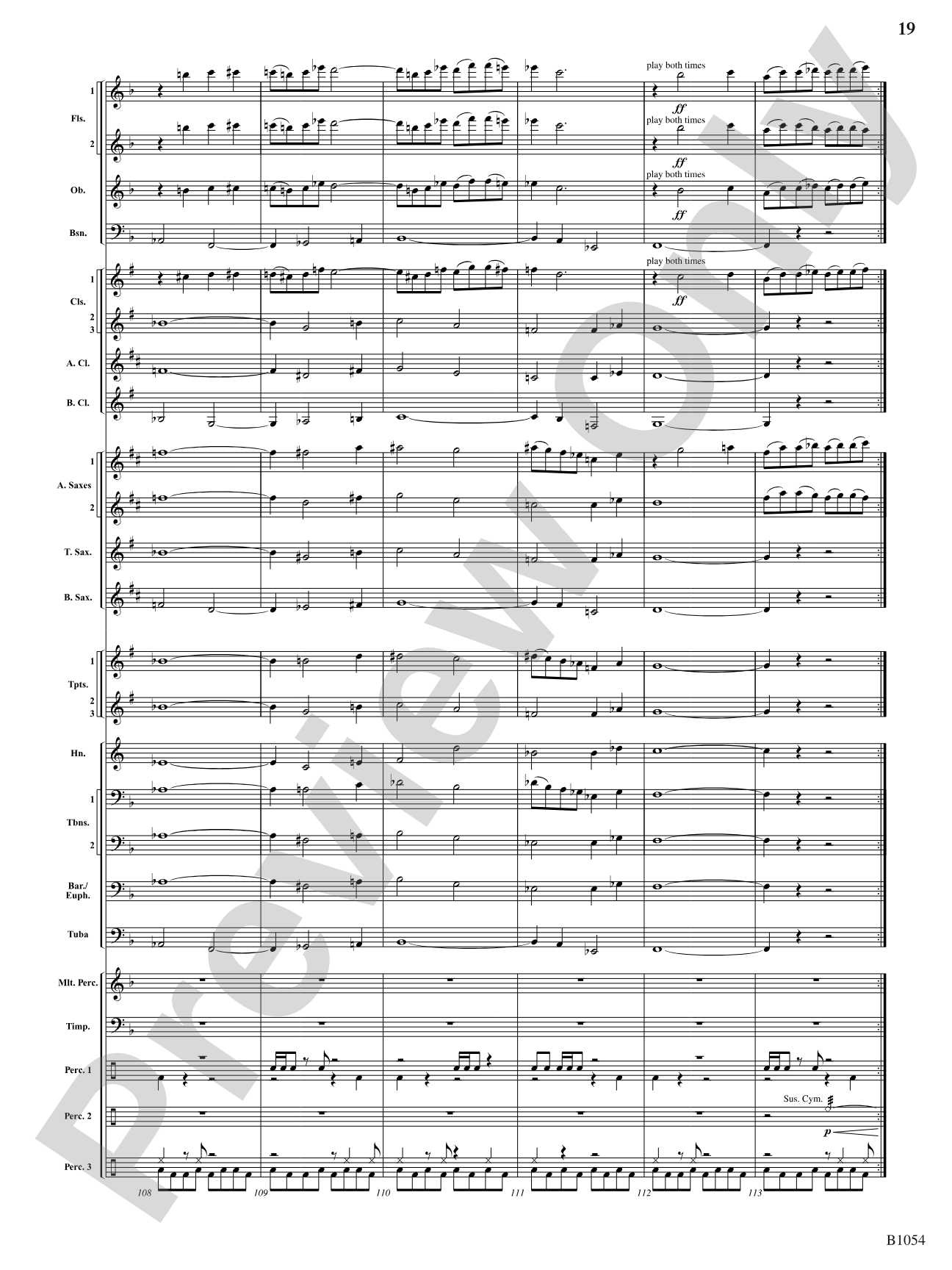 Ritual Dances: Concert Band Conductor Score & Parts