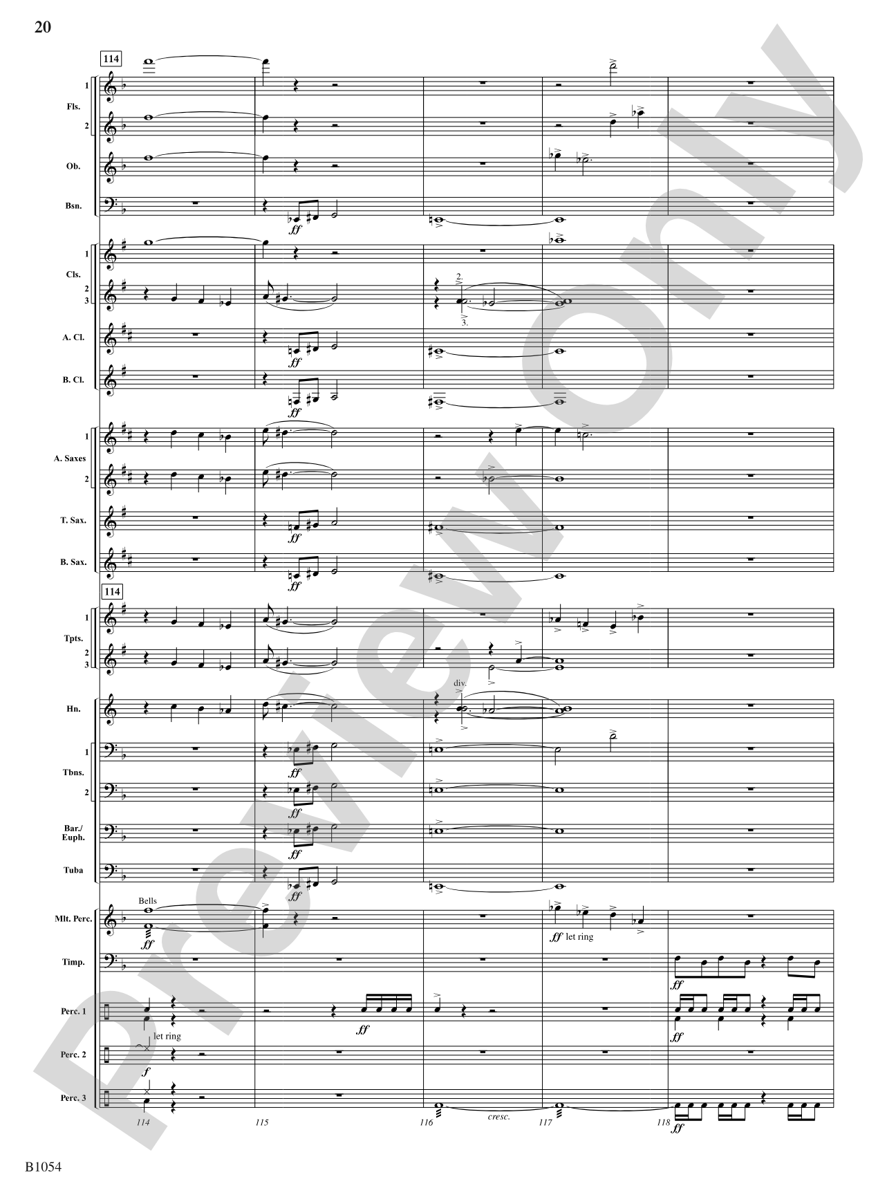 Ritual Dances: Concert Band Conductor Score & Parts